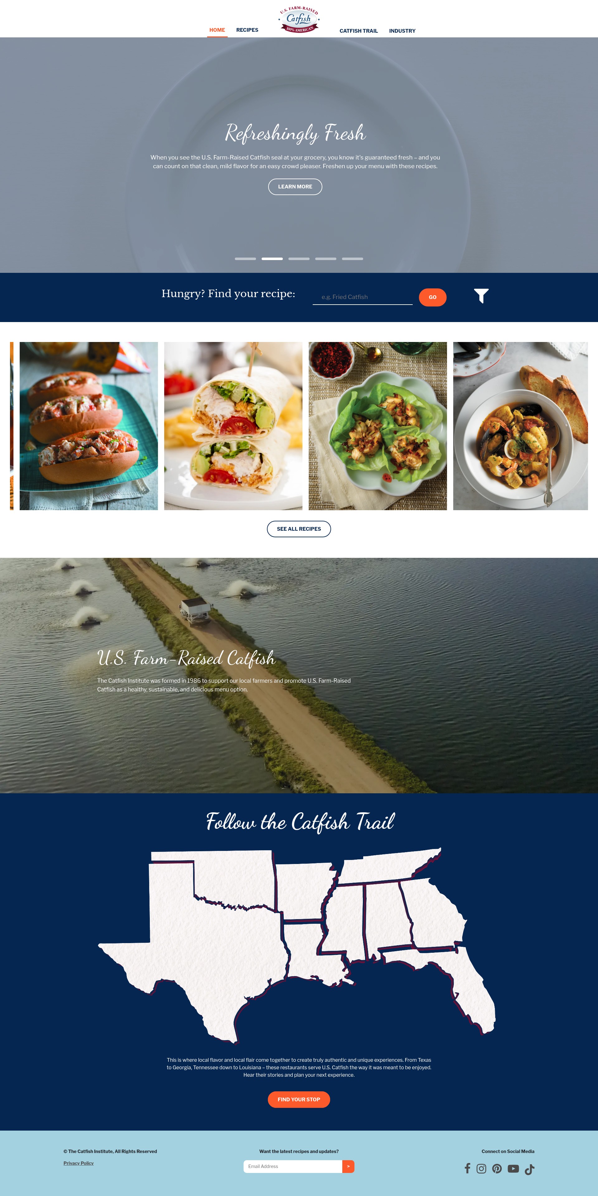 Screenshot of uscatfish.com