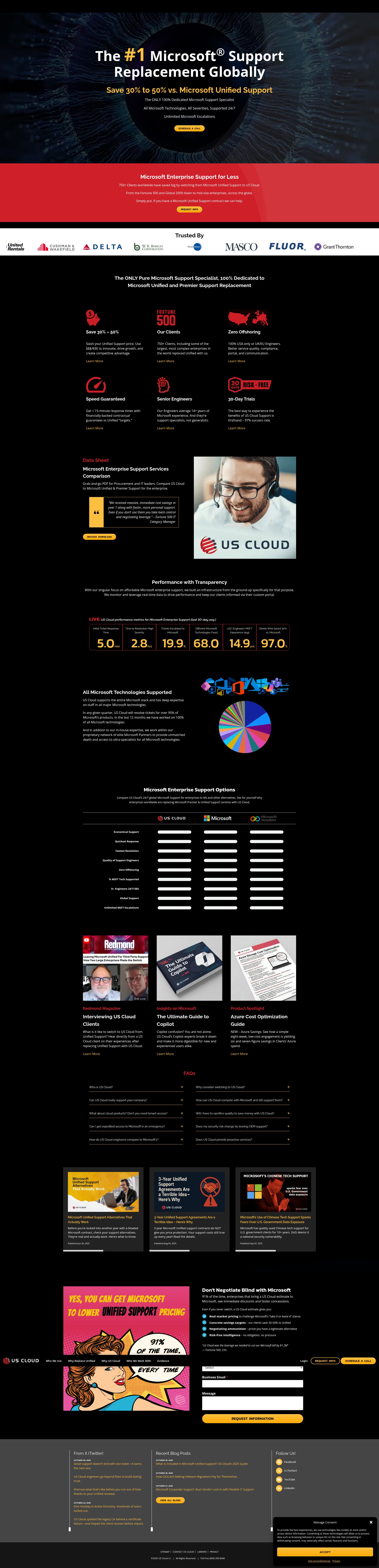 Screenshot of uscloud.com