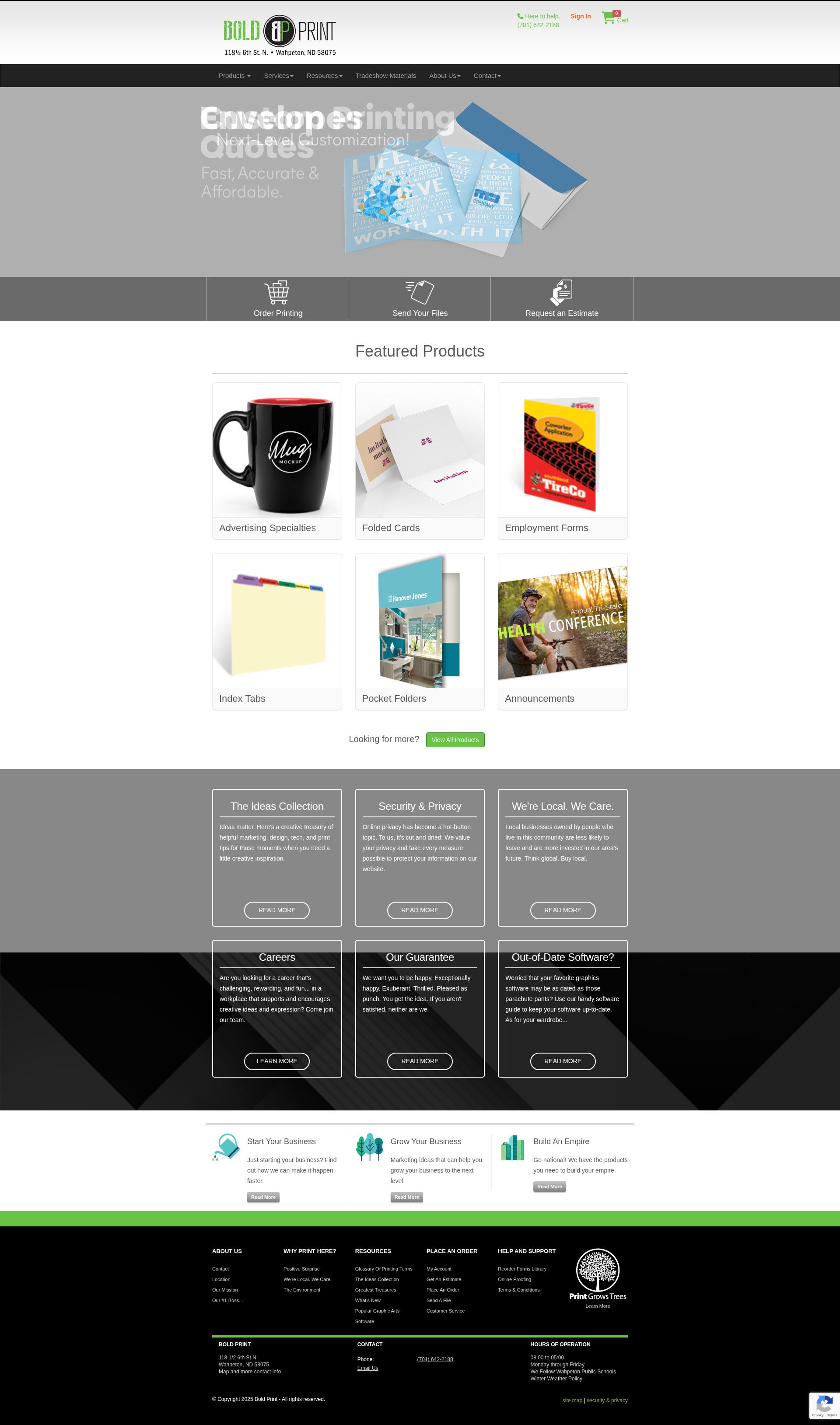 Screenshot of useboldprint.com