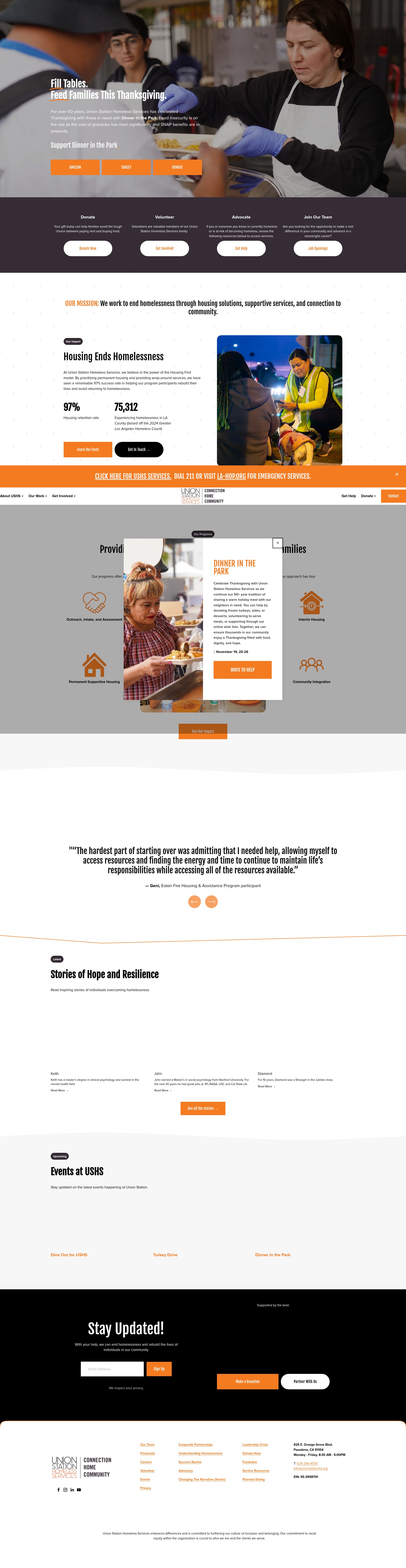 Screenshot of ushs.org