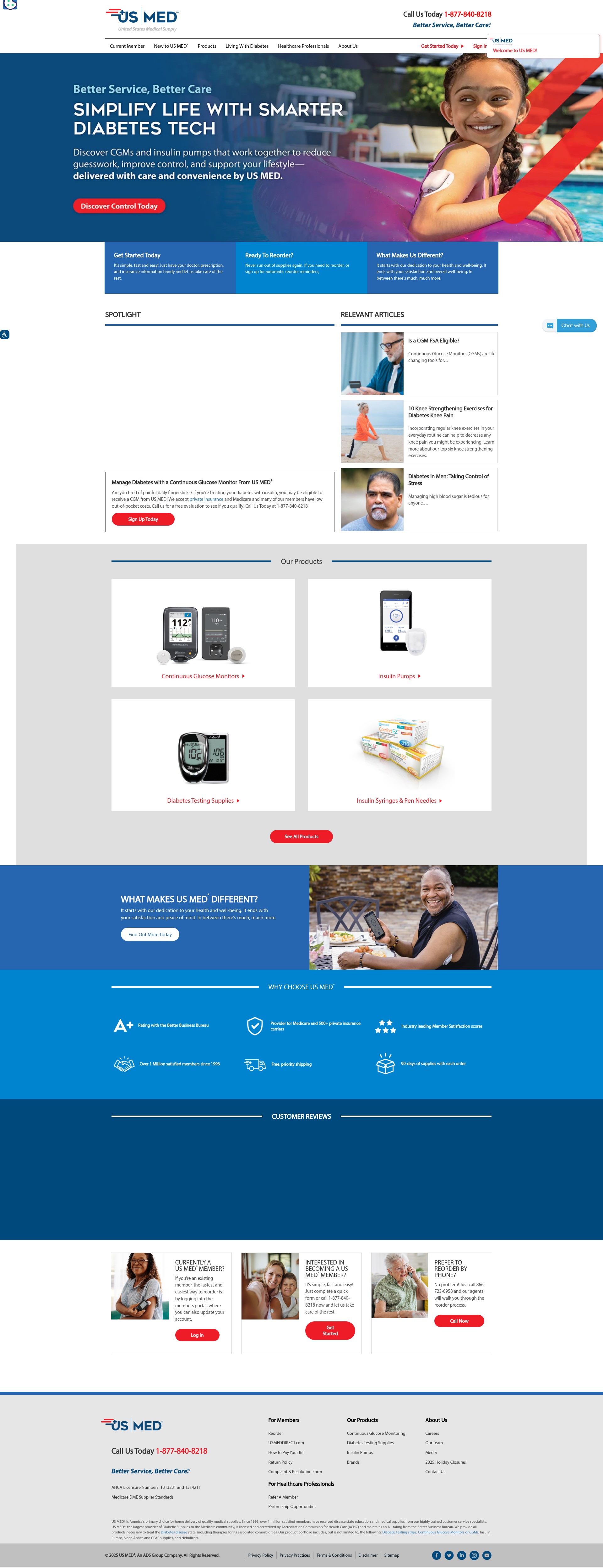 Screenshot of usmed.com