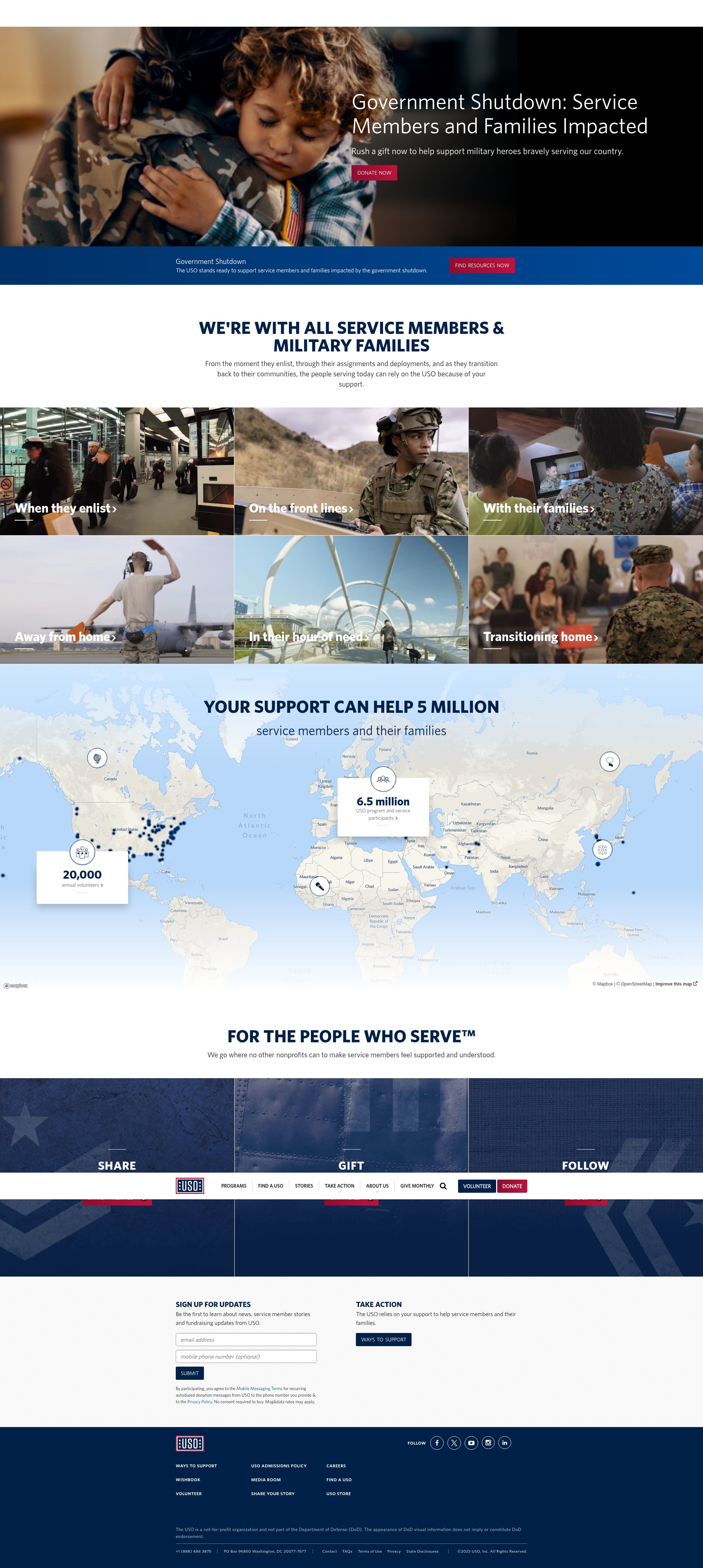 Screenshot of uso.org