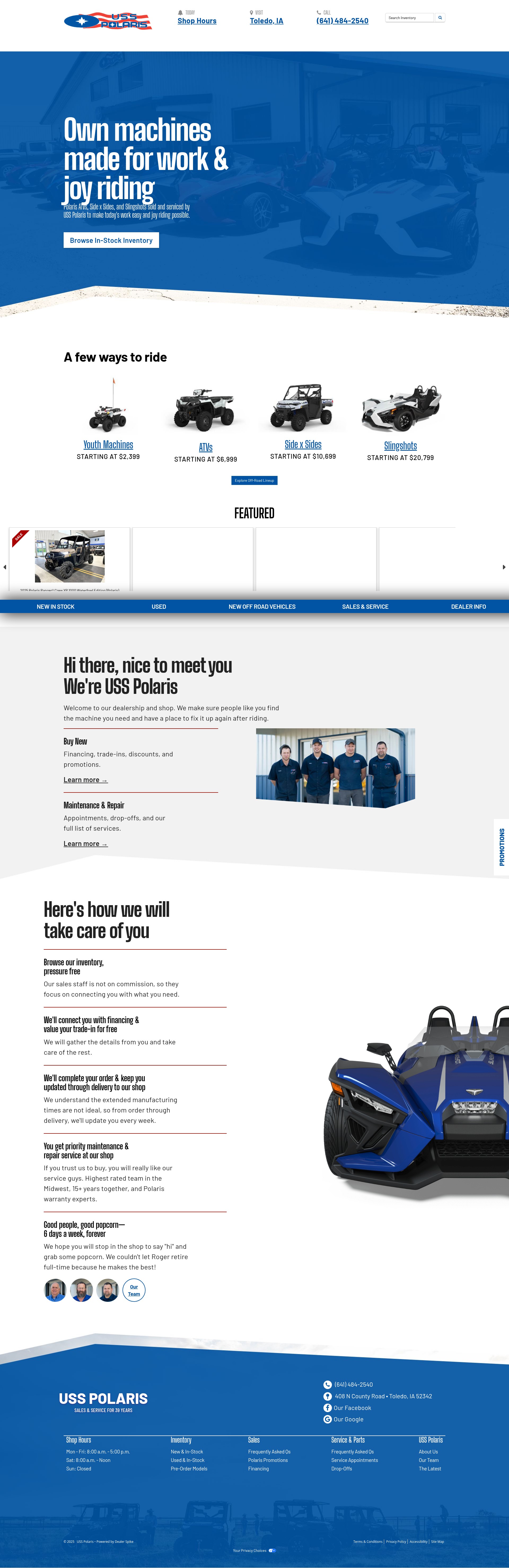 Screenshot of usspolaris.com