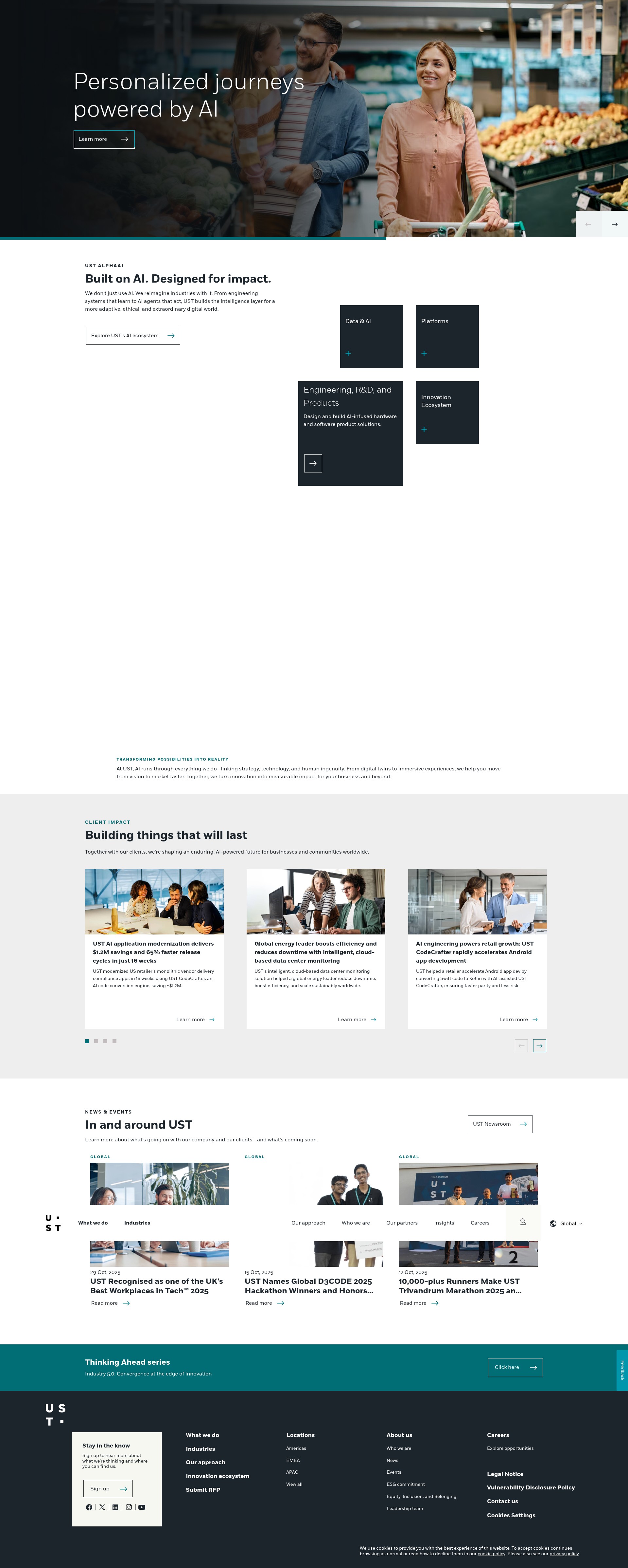 Screenshot of ust.com