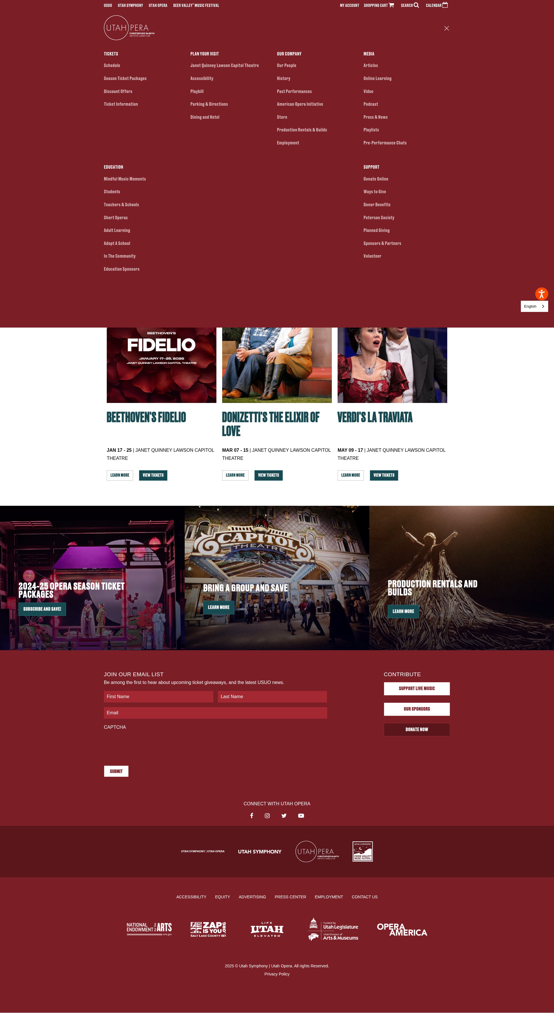 Screenshot of utahopera.org