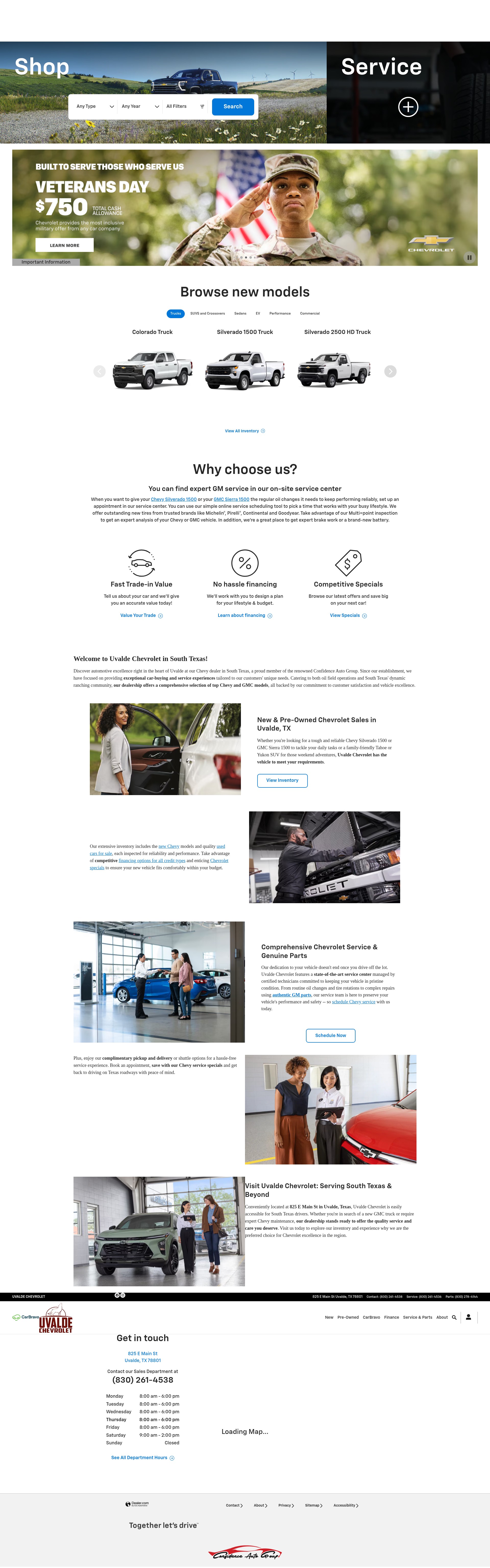 Screenshot of uvaldechevrolet.com