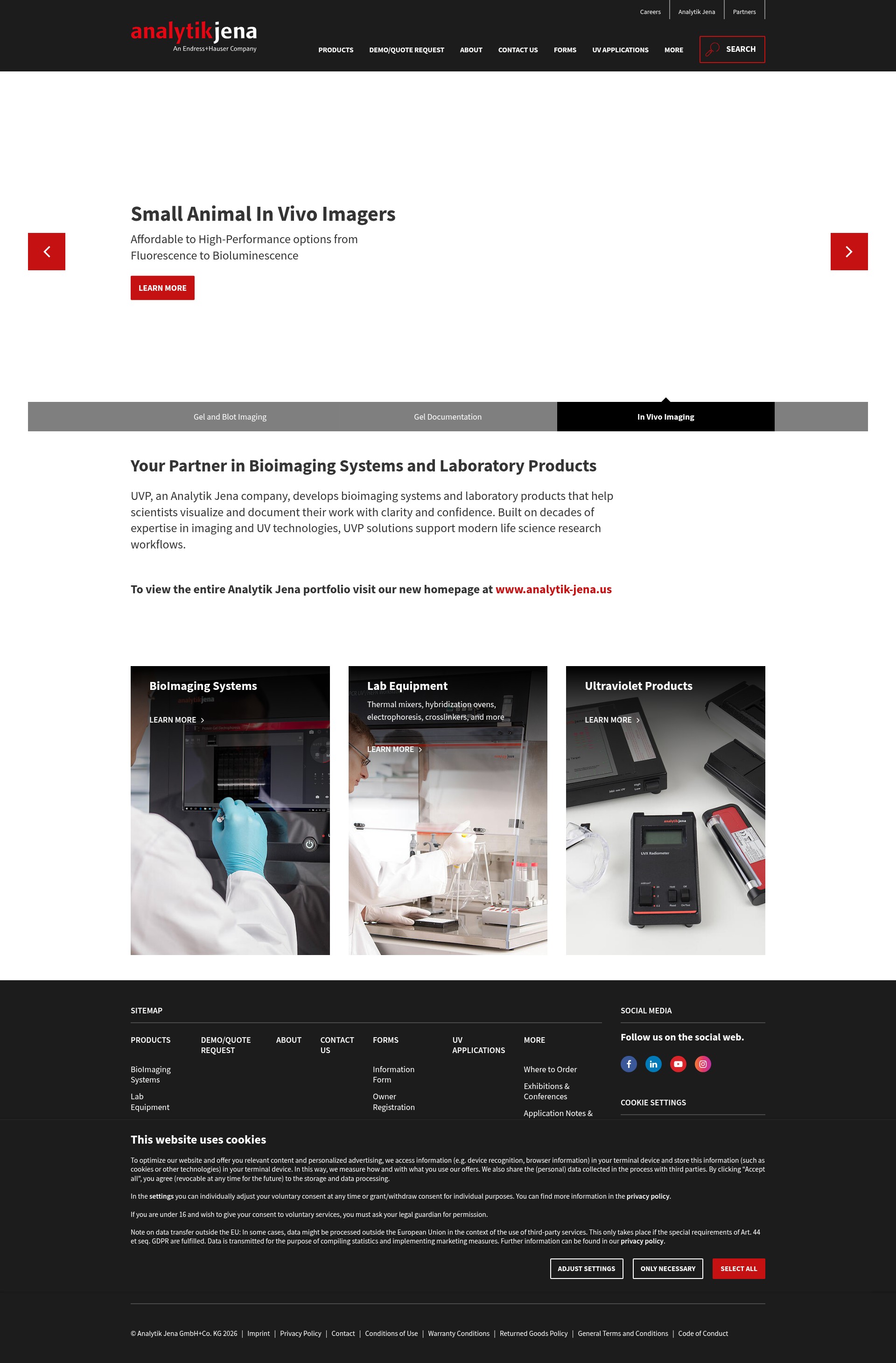 Screenshot of uvp.com