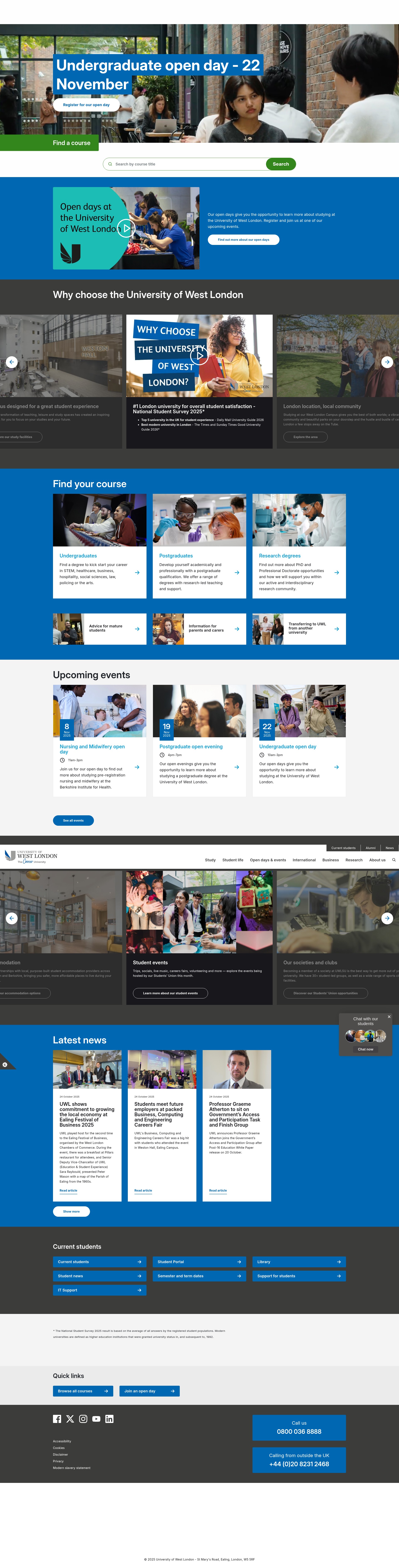 Screenshot of uwl.ac.uk
