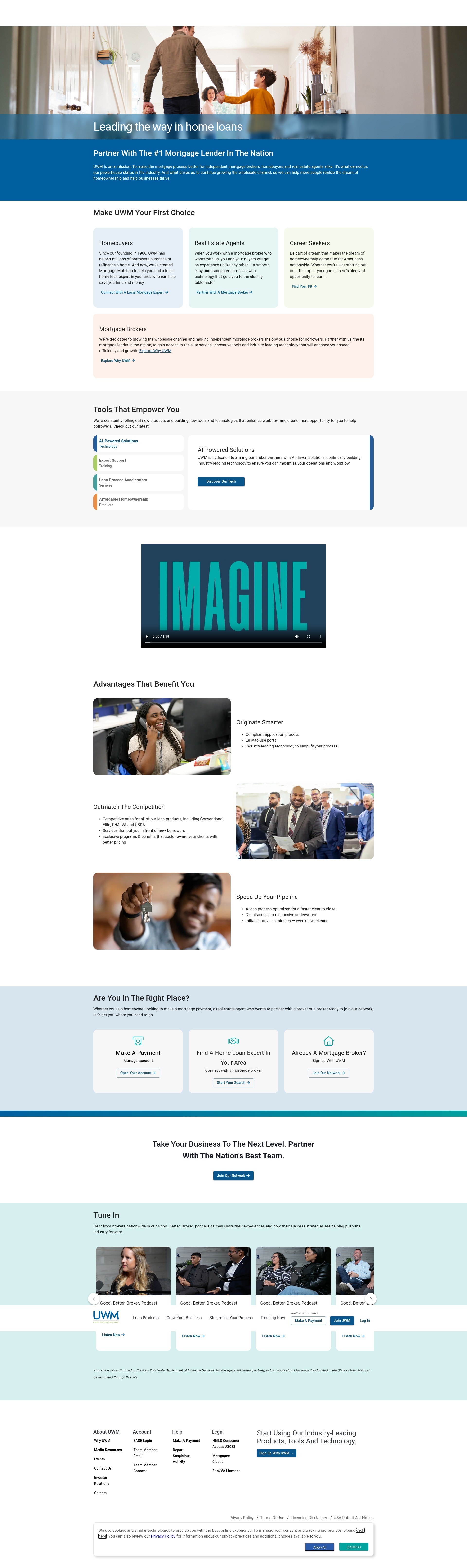 Screenshot of uwm.com