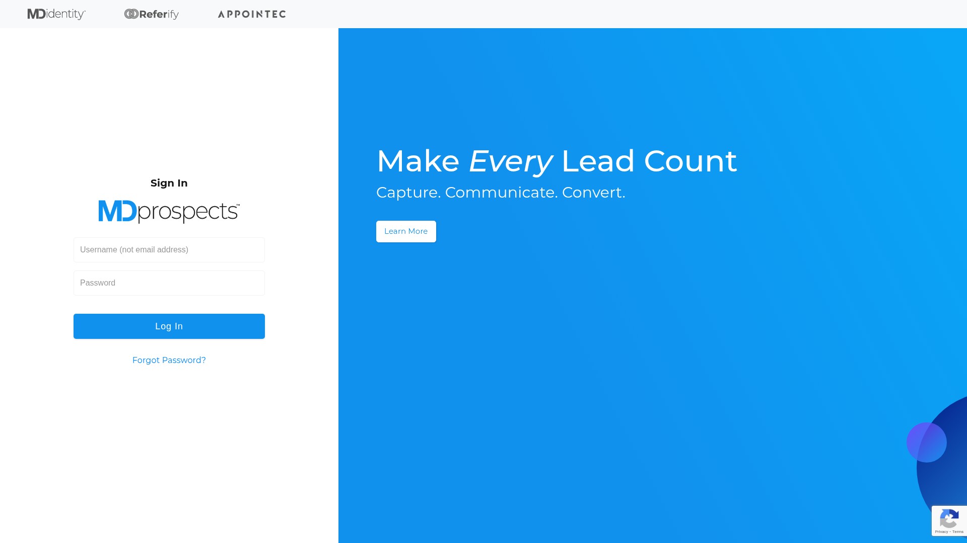 Screenshot of v2.mdprospects.com