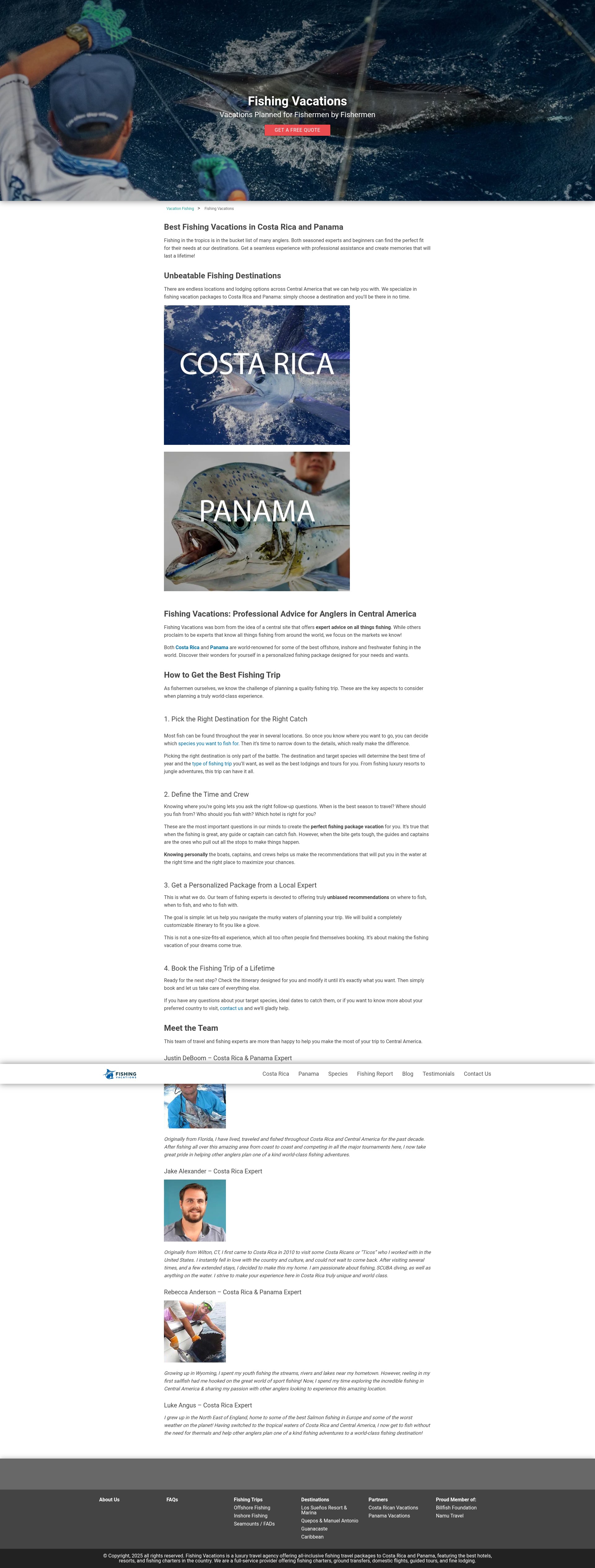 Screenshot of vacationfishing.com