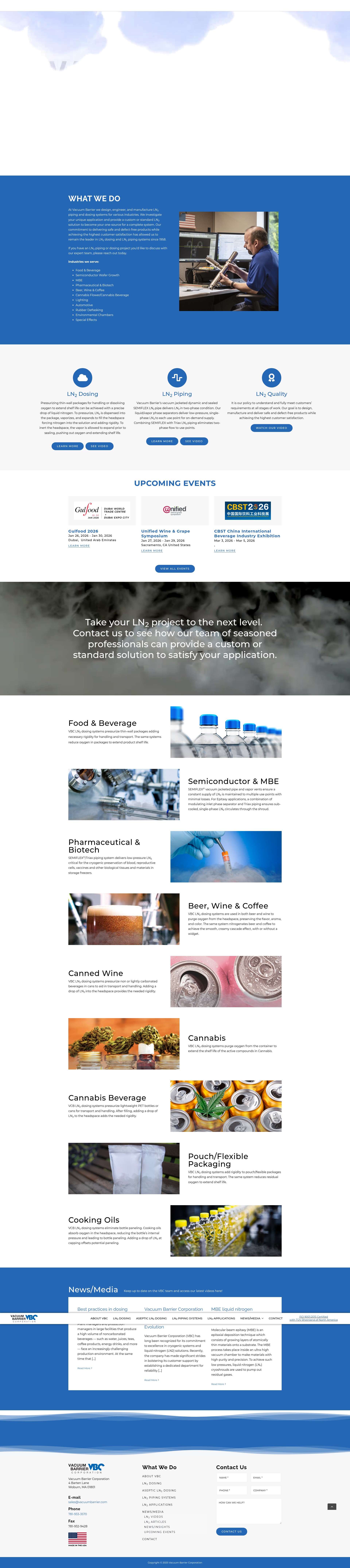 Screenshot of vacuumbarrier.com