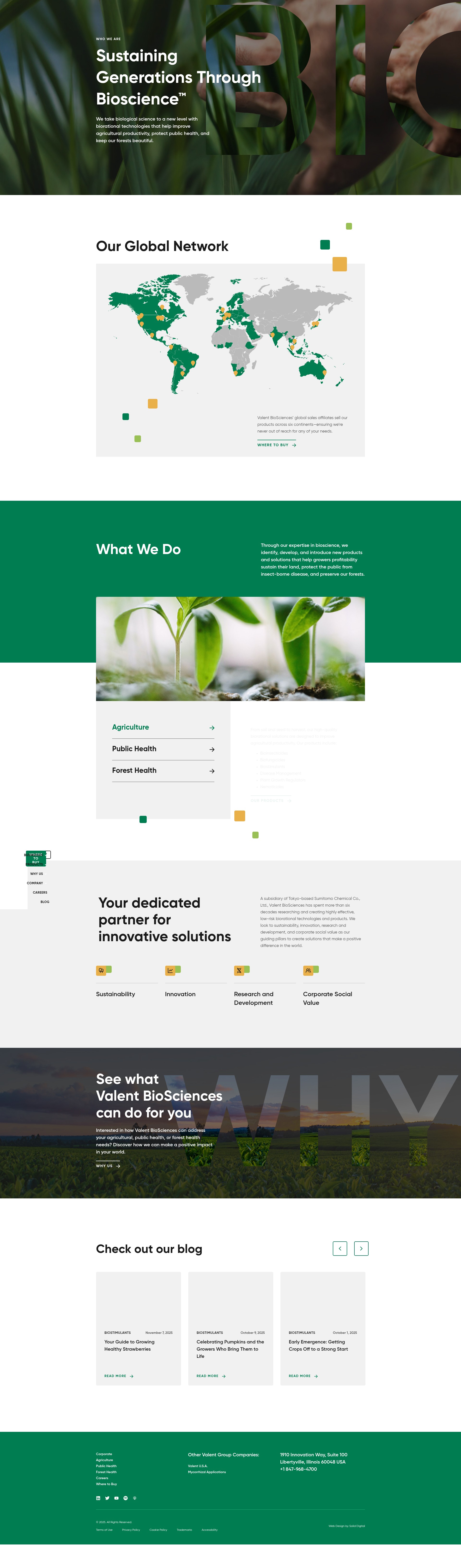Screenshot of valentbiosciences.com