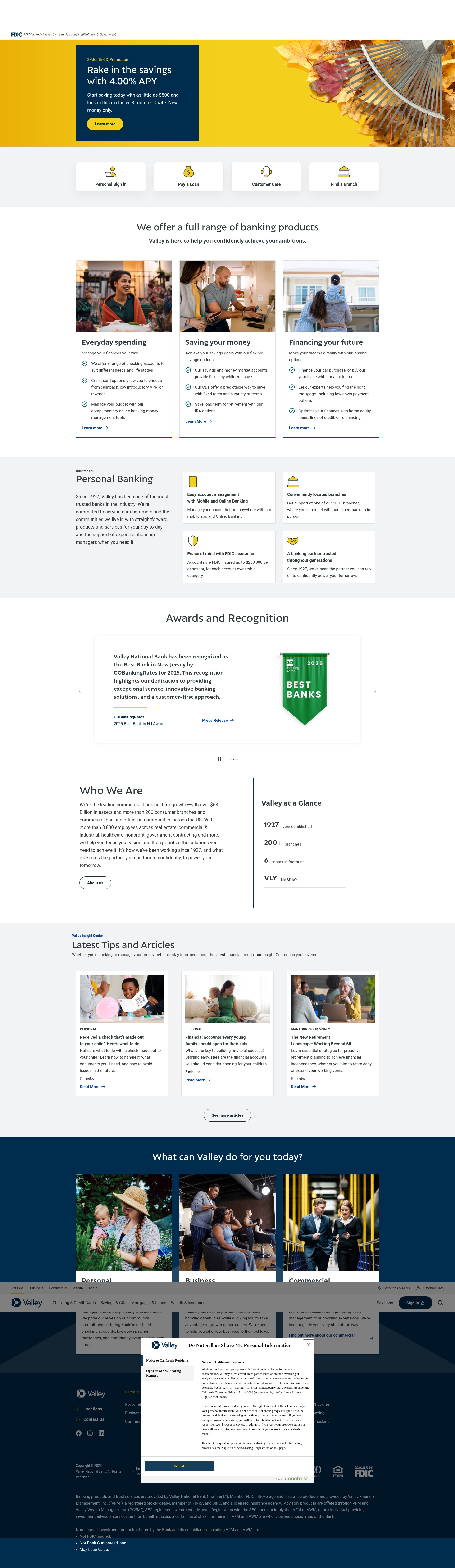 Screenshot of valley.com