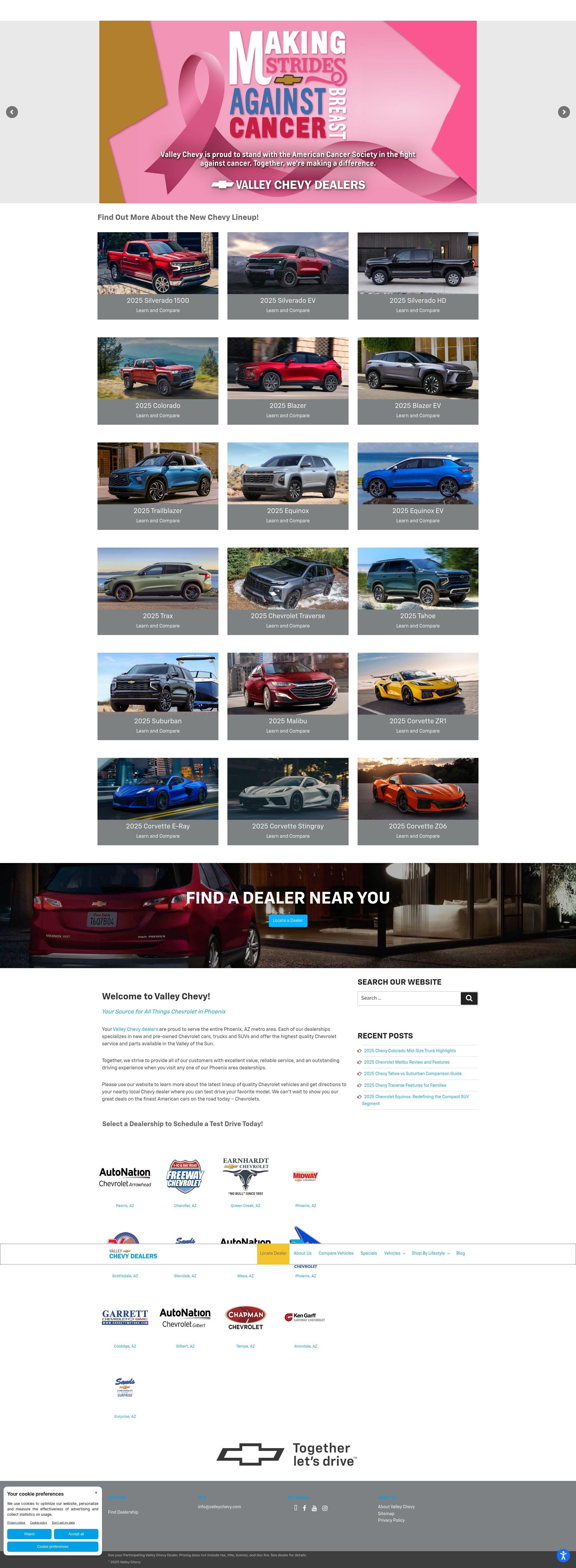 Screenshot of valleychevy.com