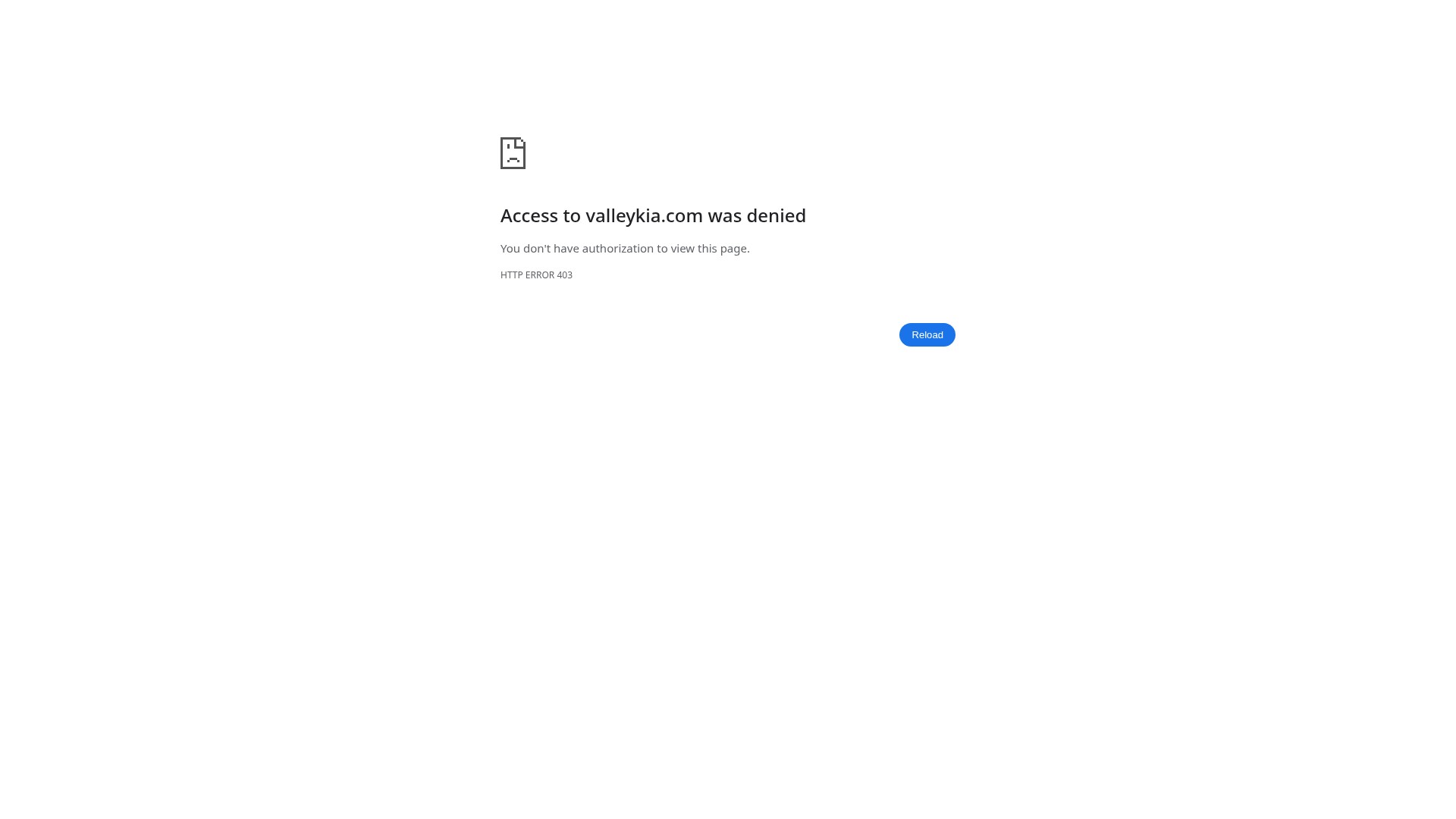 Screenshot of valleykia.com