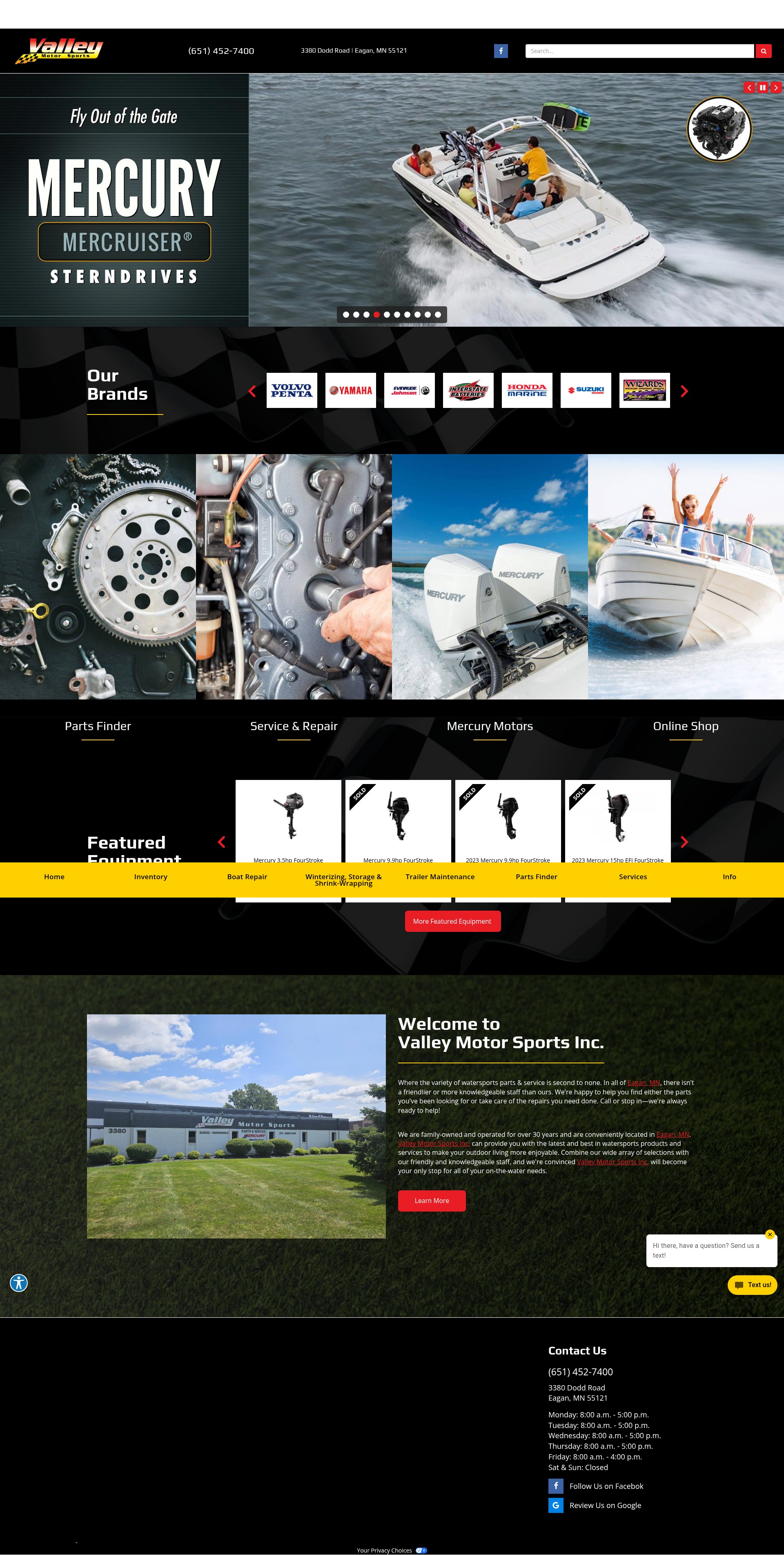 Screenshot of valleymotorsports.net