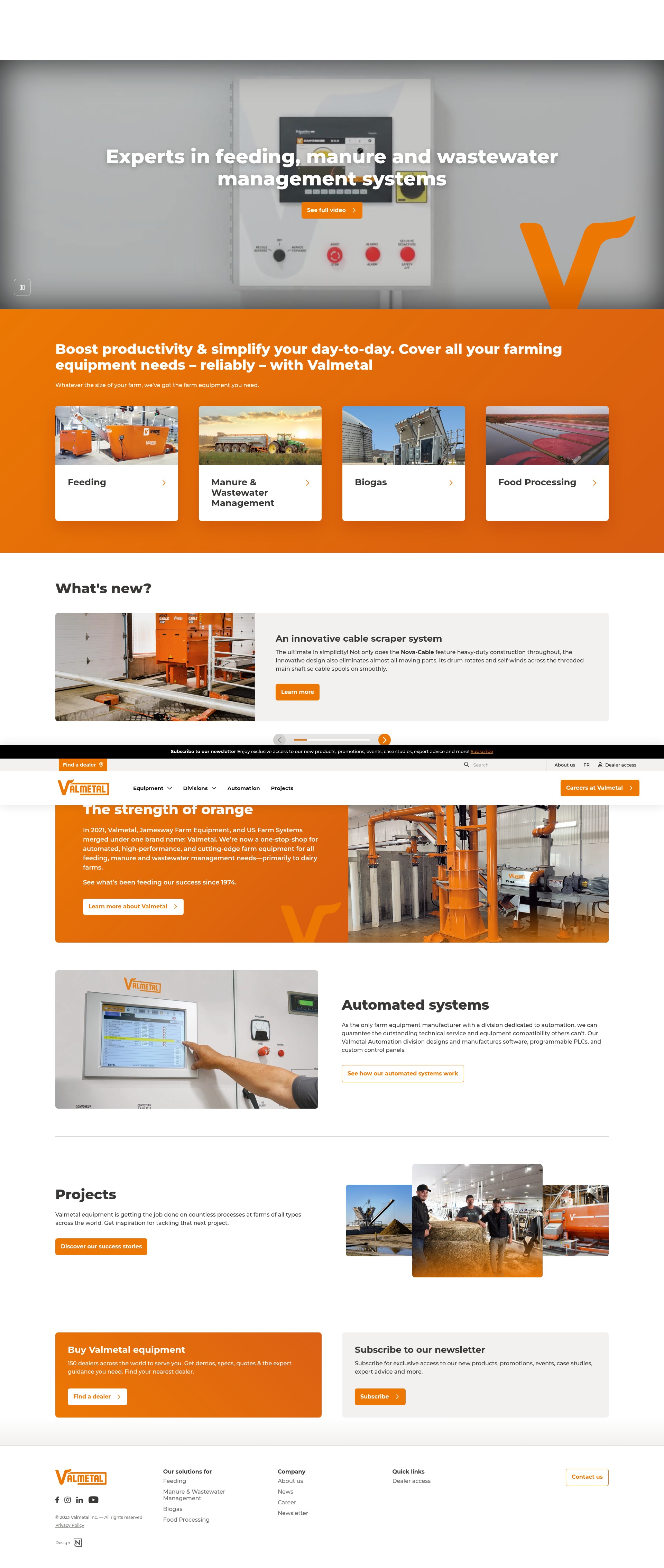 Screenshot of valmetal.com