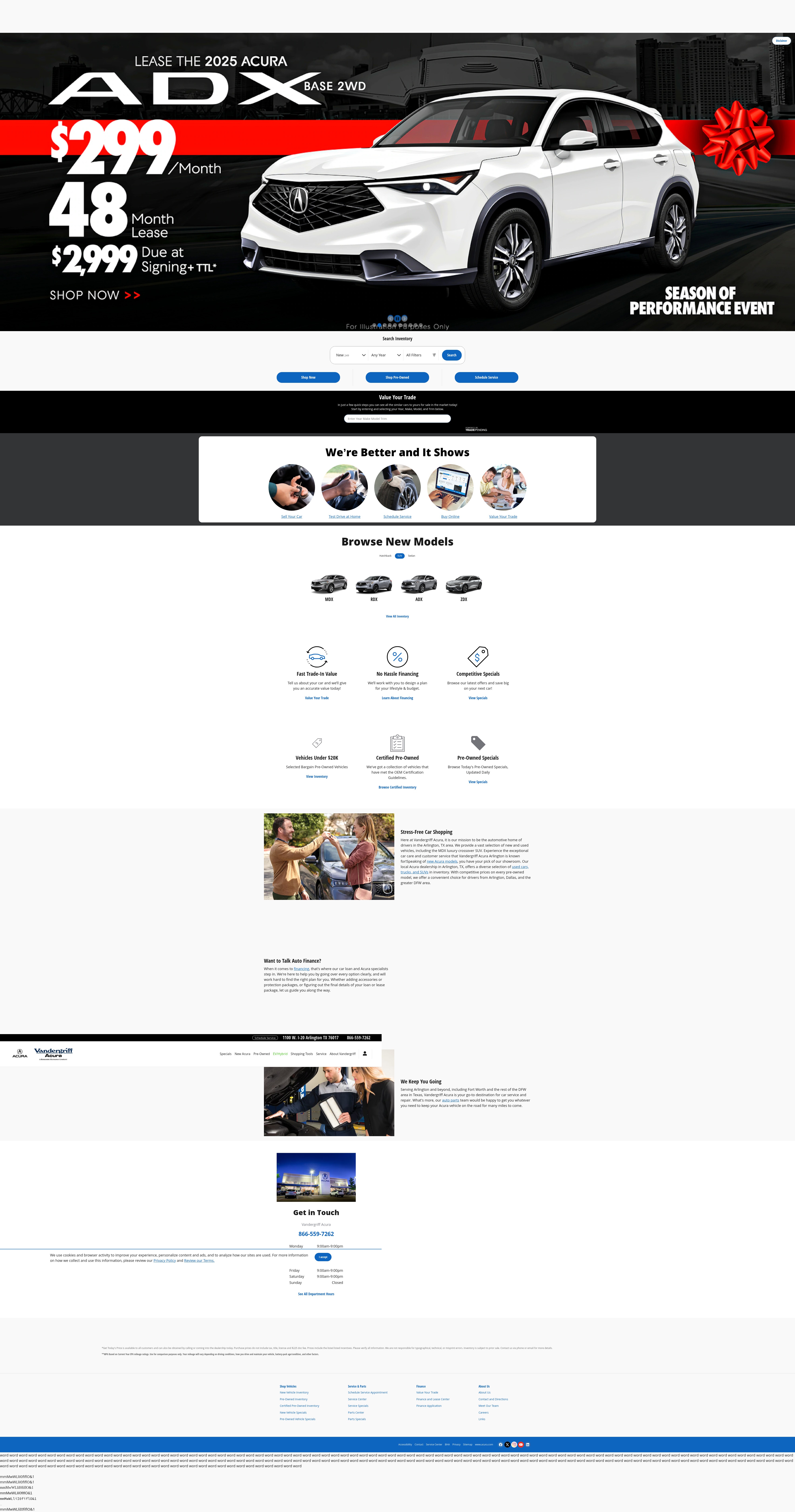 Screenshot of vandergriffacura.com