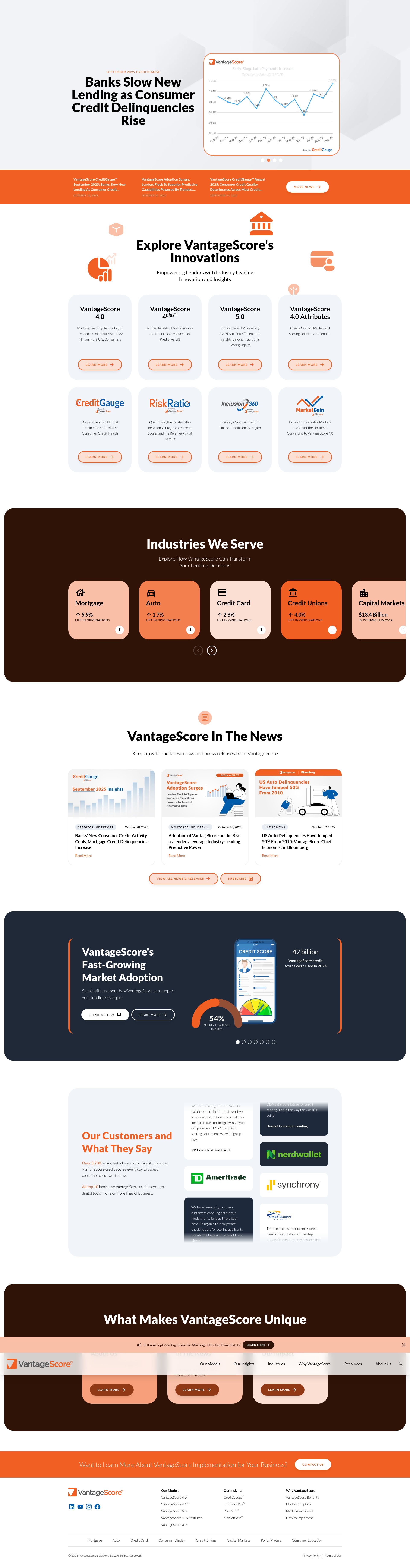 Screenshot of vantagescore.com