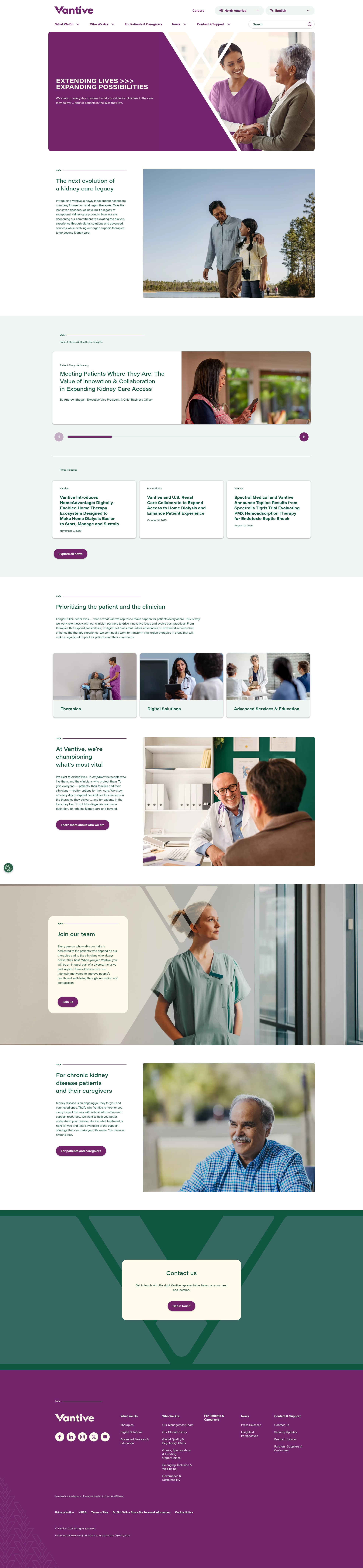 Screenshot of vantive.com