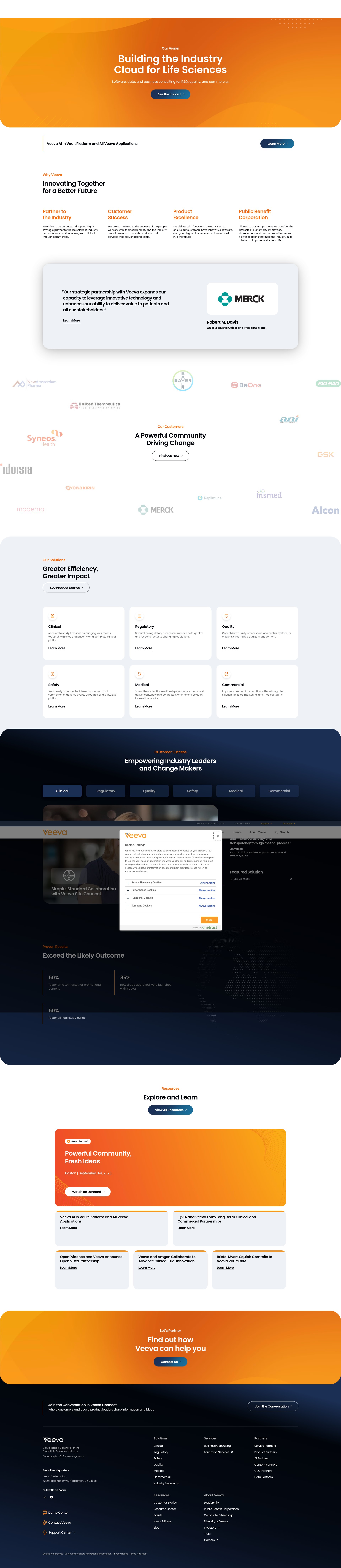 Screenshot of veeva.com
