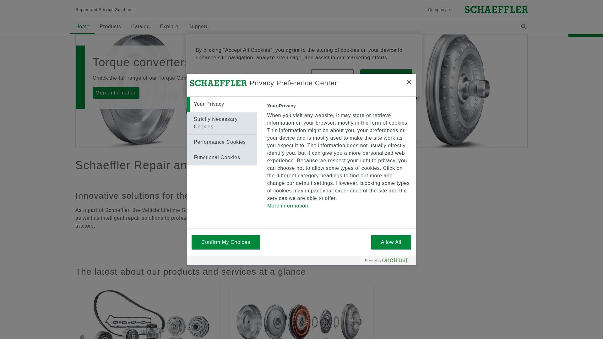 Screenshot of vehiclelifetimesolutions.schaeffler.us