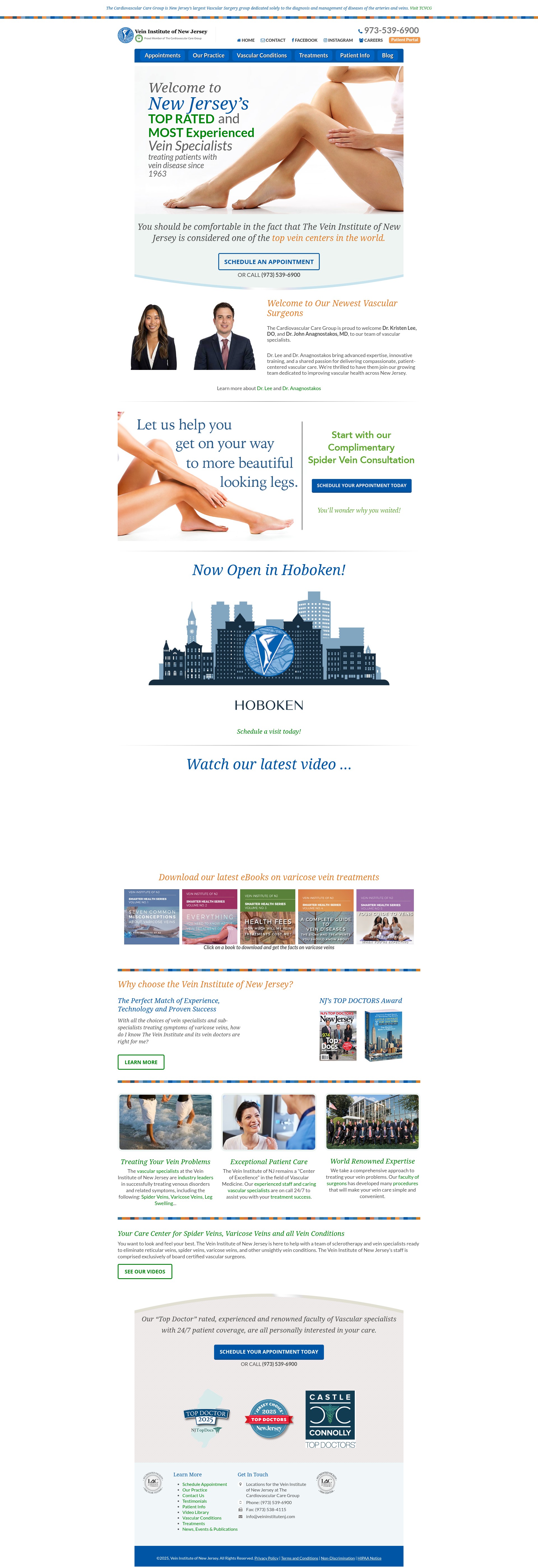 Screenshot of veininstitutenj.com