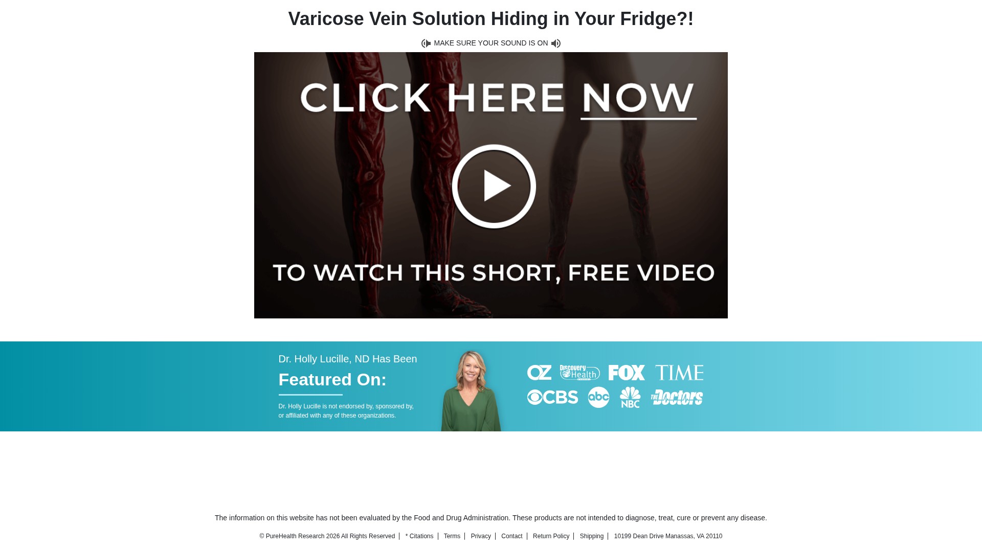 Screenshot of veinrejuvenate.com