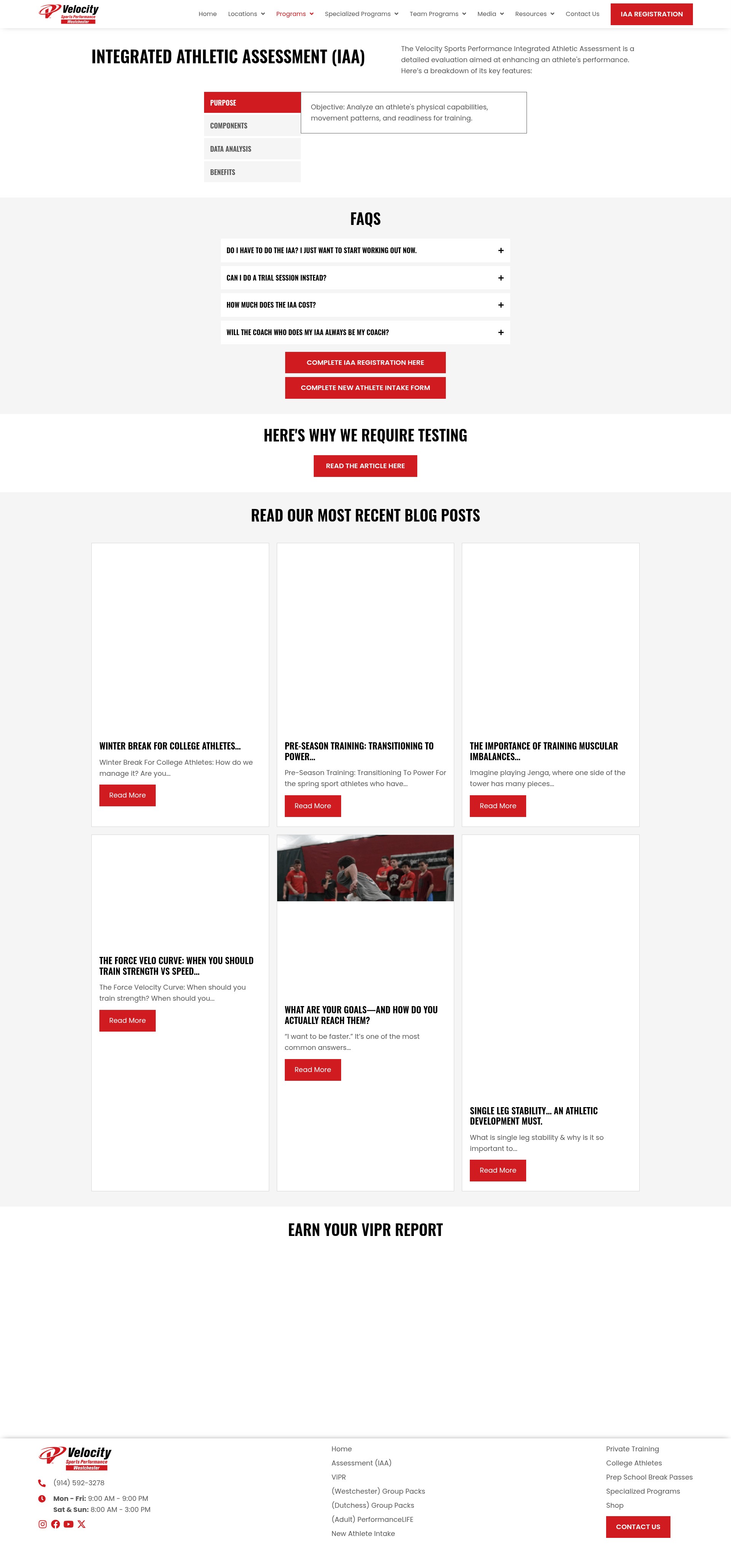 Screenshot of velocitywestchester.com