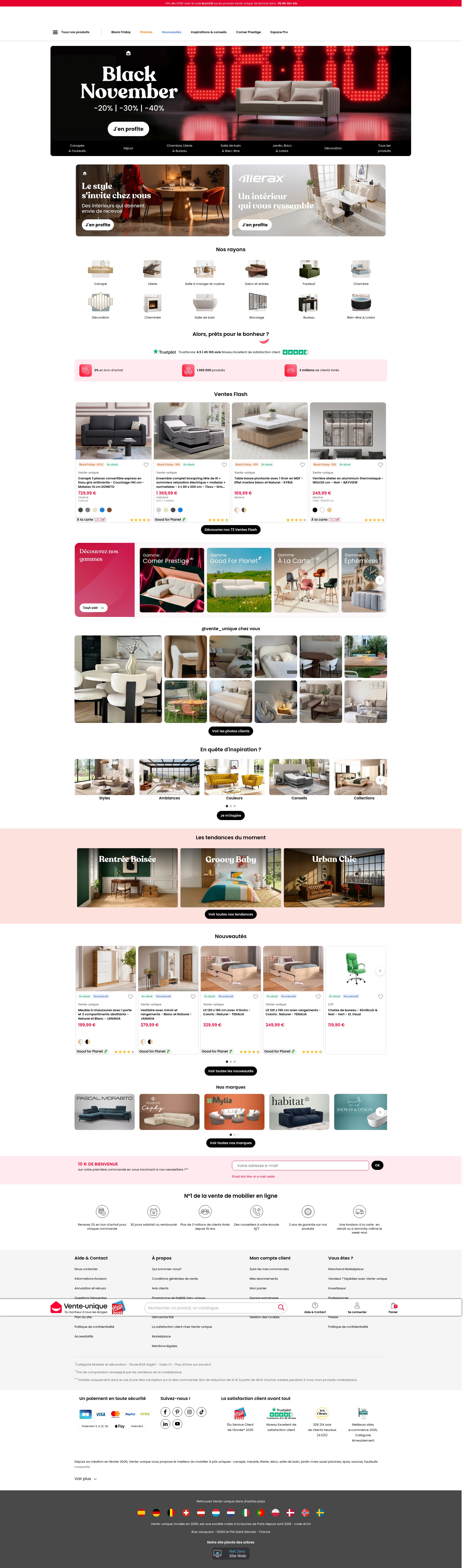 Screenshot of vente-unique.com
