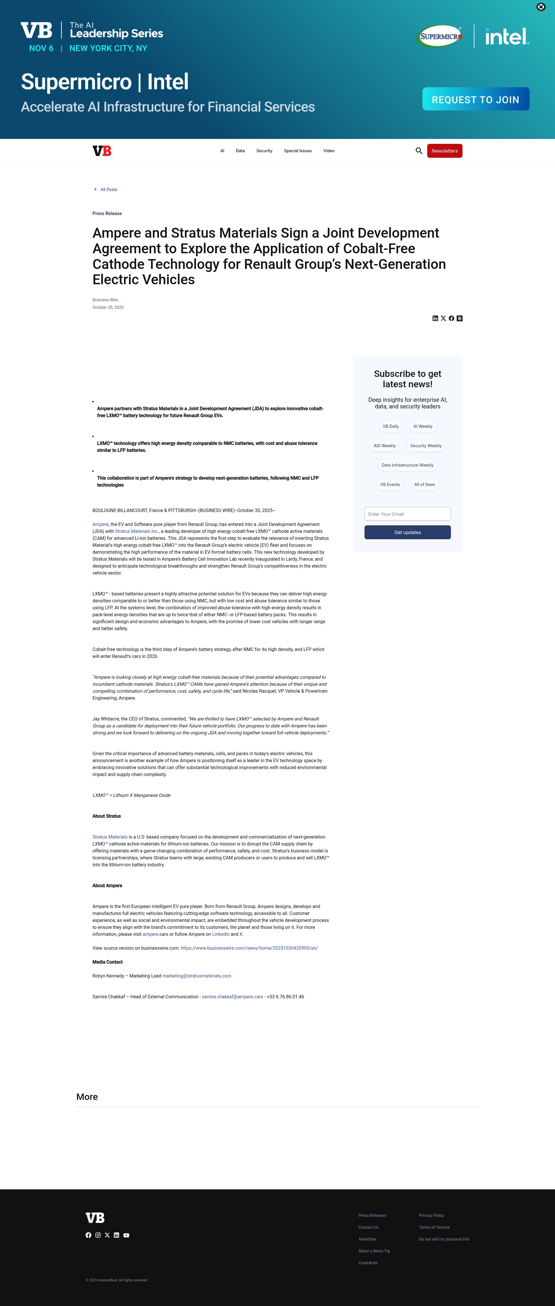 Screenshot of venturebeat.com