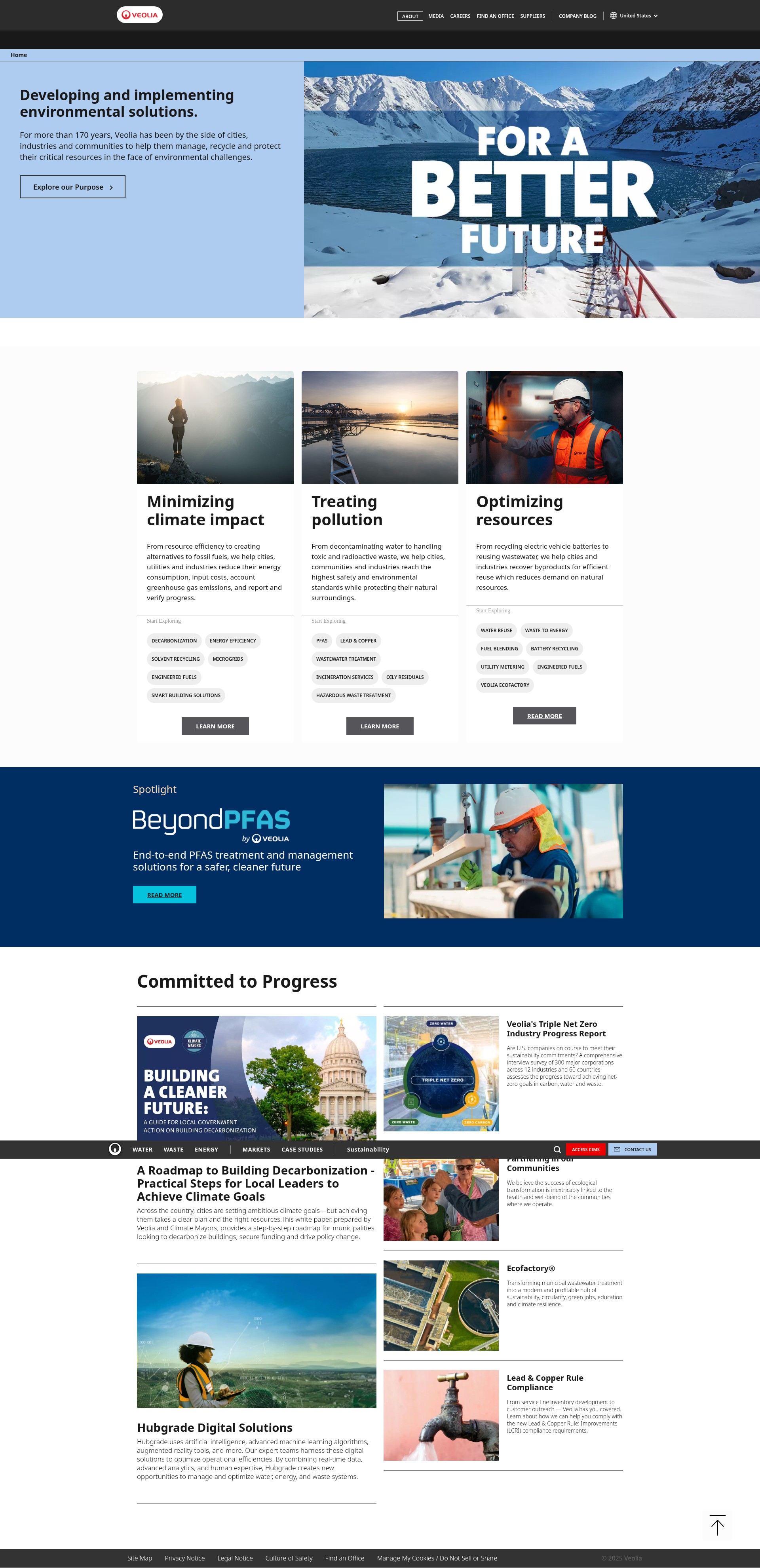 Screenshot of veolianorthamerica.com