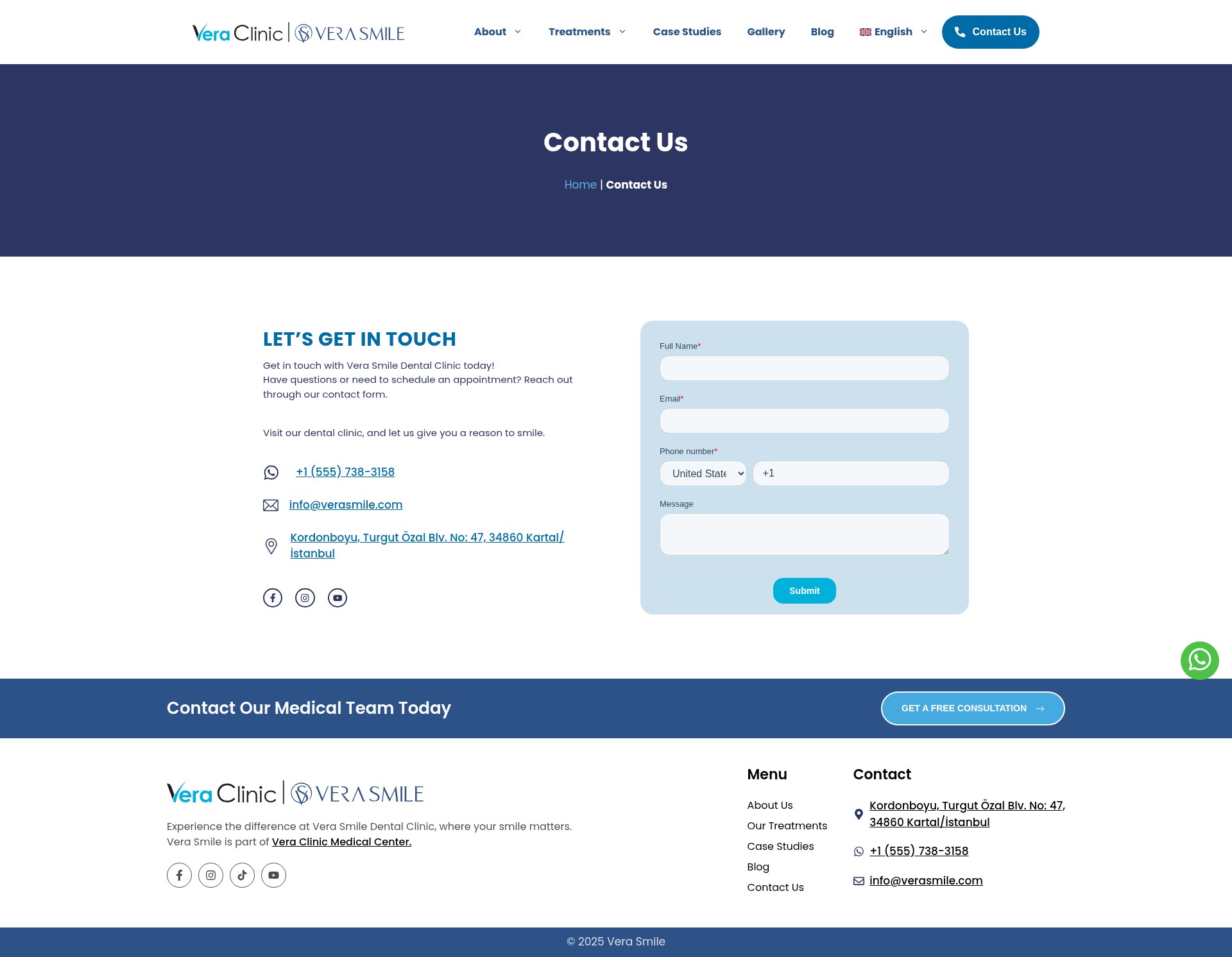 Screenshot of verasmile.com
