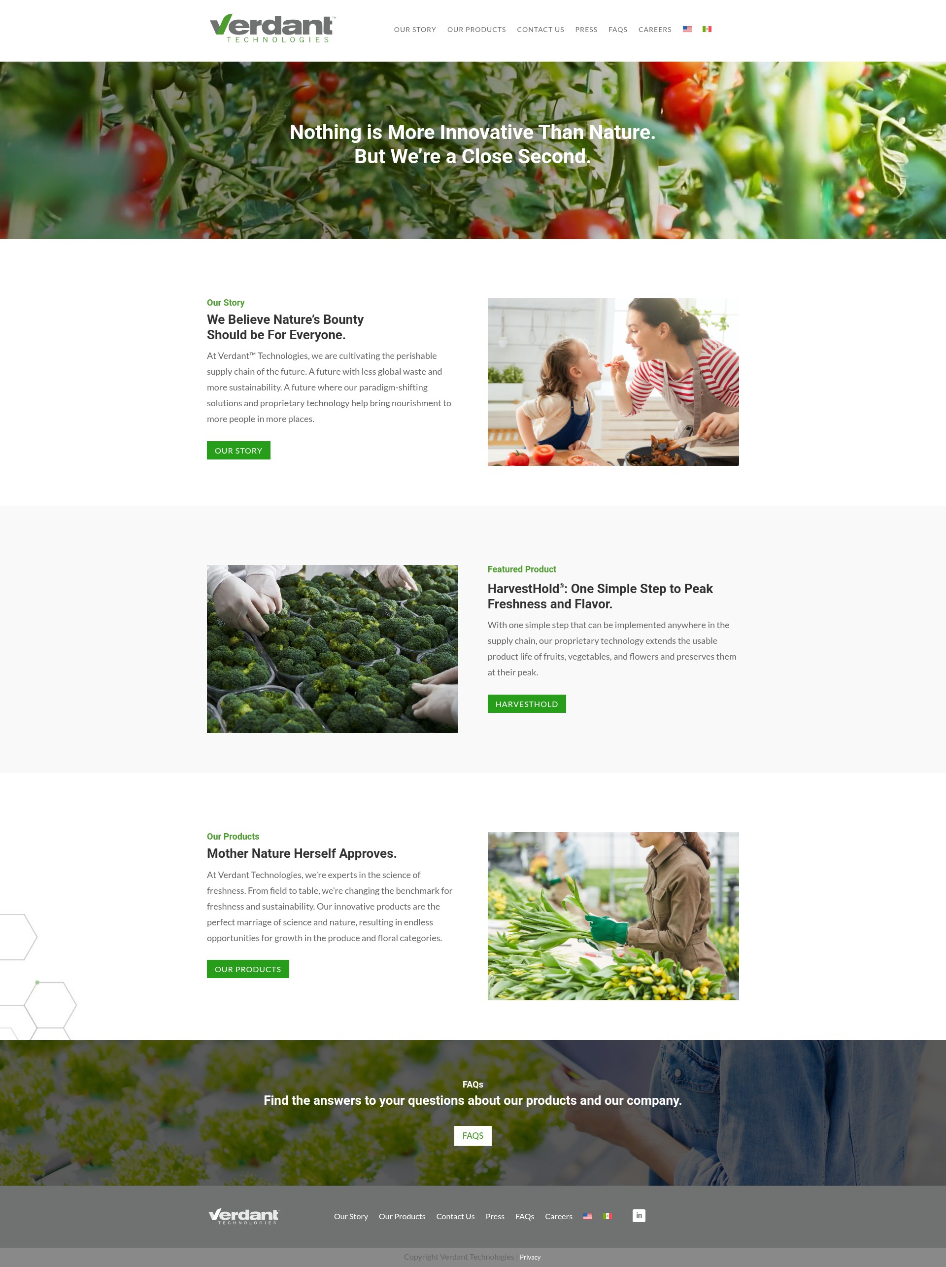 Screenshot of verdant-tech.com