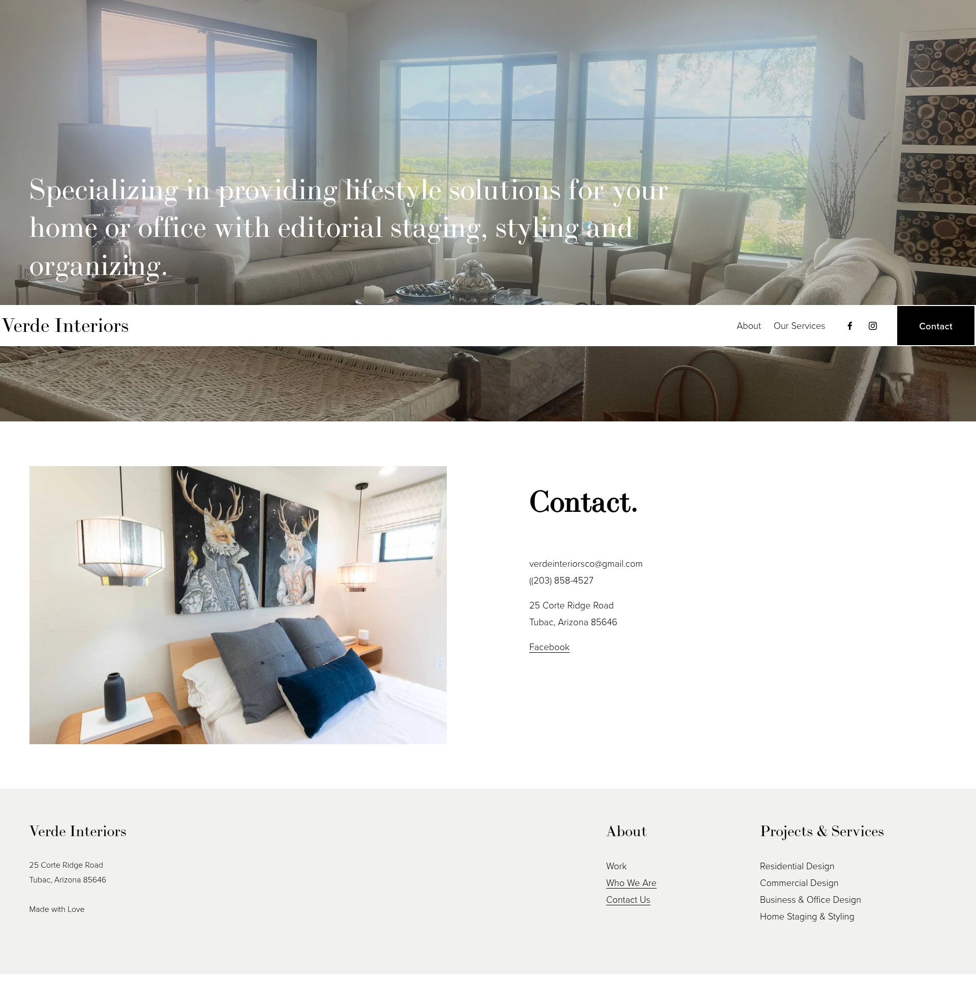 Screenshot of verdeinteriors.co