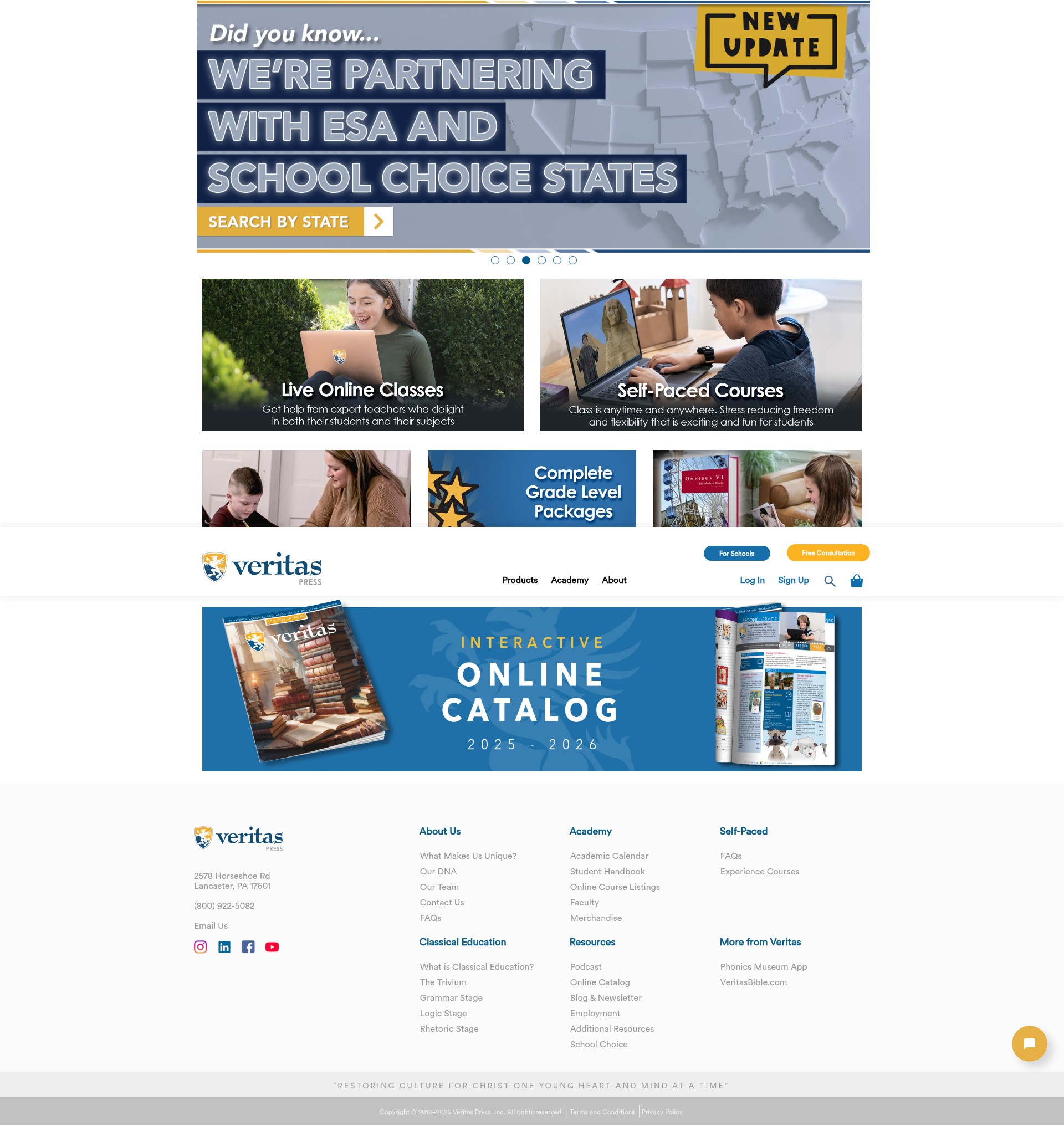 Screenshot of veritaspress.com