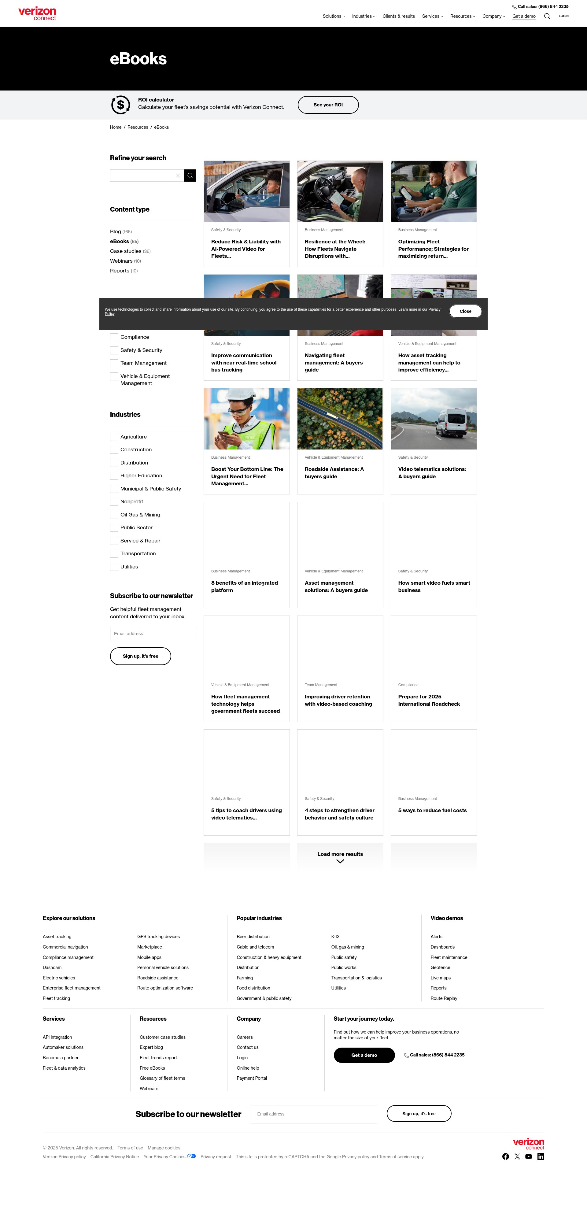 Screenshot of verizonconnect.com