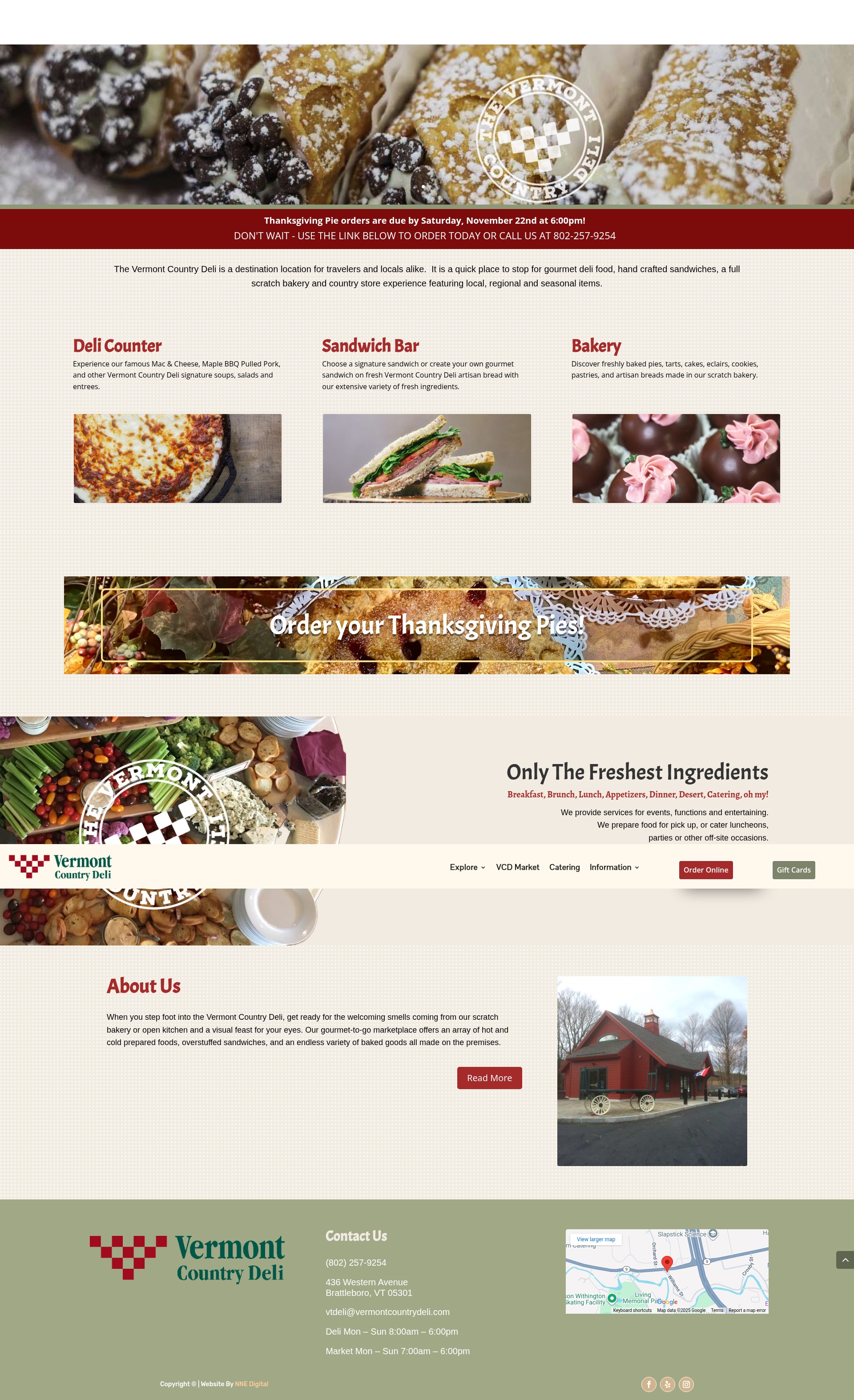 Screenshot of vermontcountrydeli.com