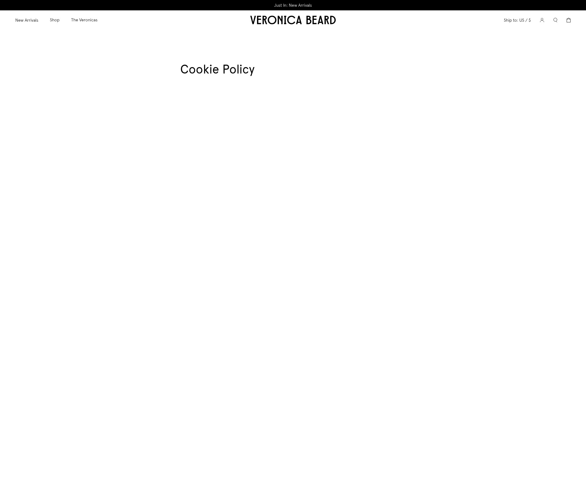 Screenshot of veronicabeard.com