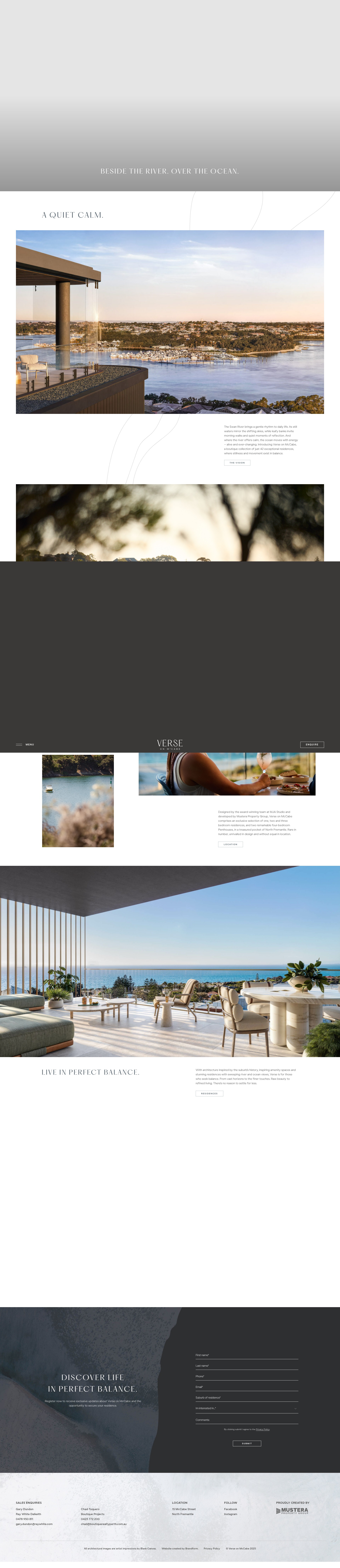 Screenshot of verseonmccabe.com.au