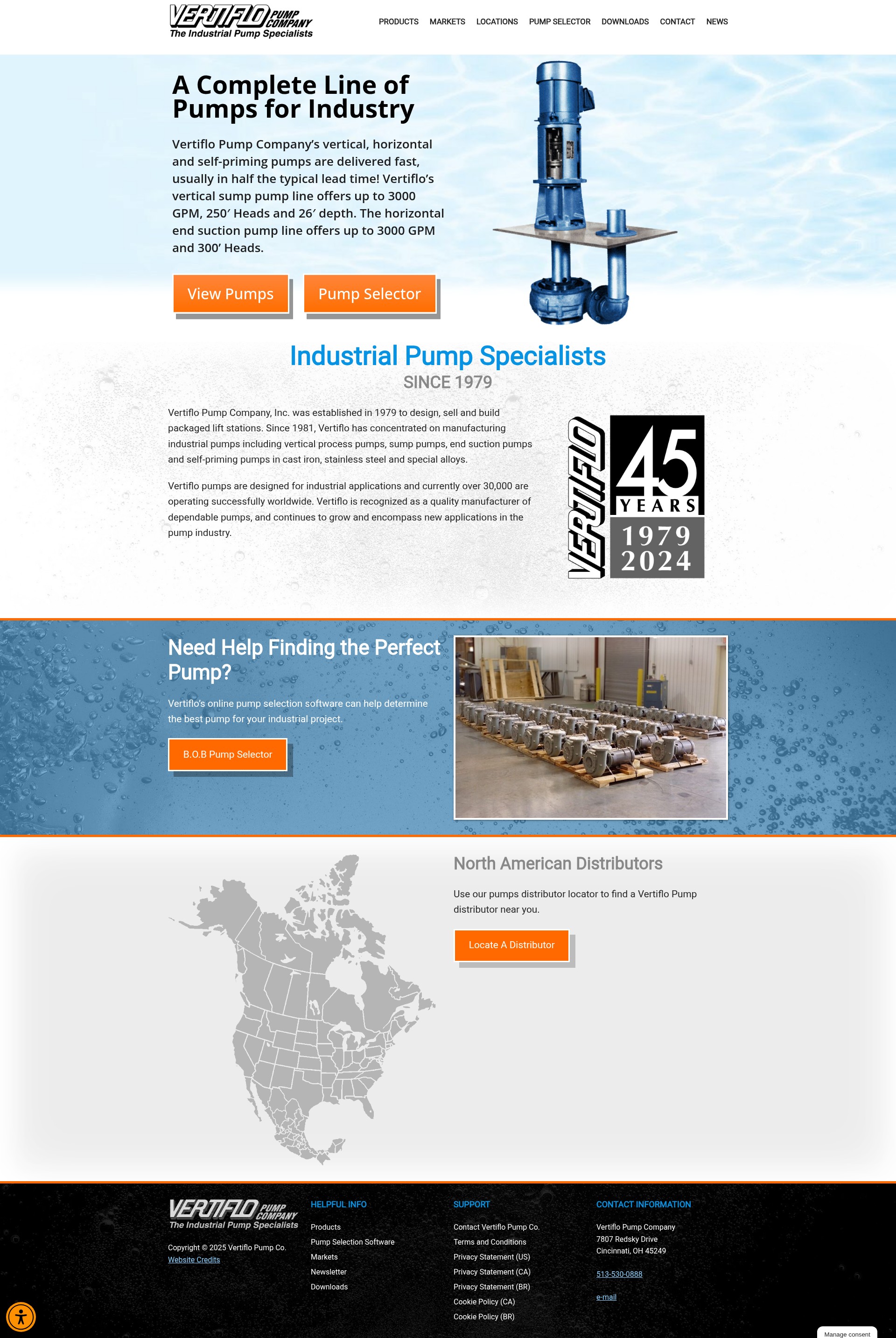 Screenshot of vertiflopump.com