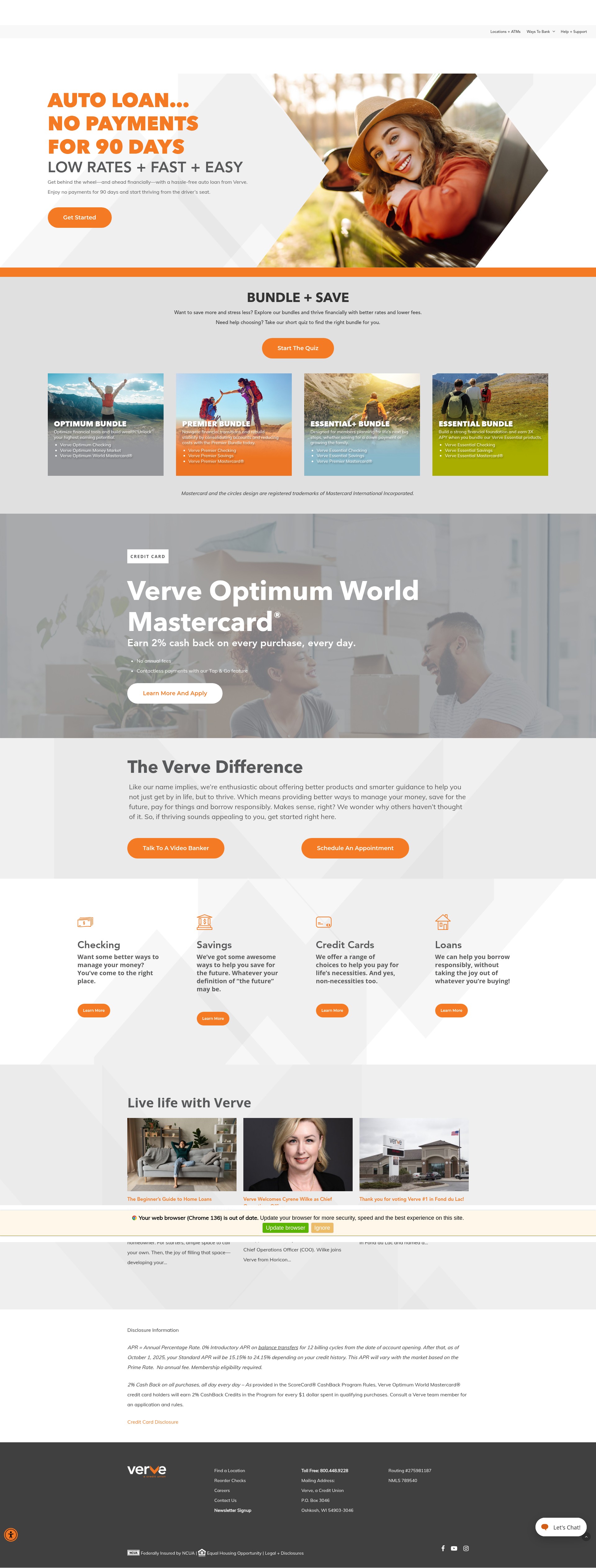 Screenshot of verveacu.com