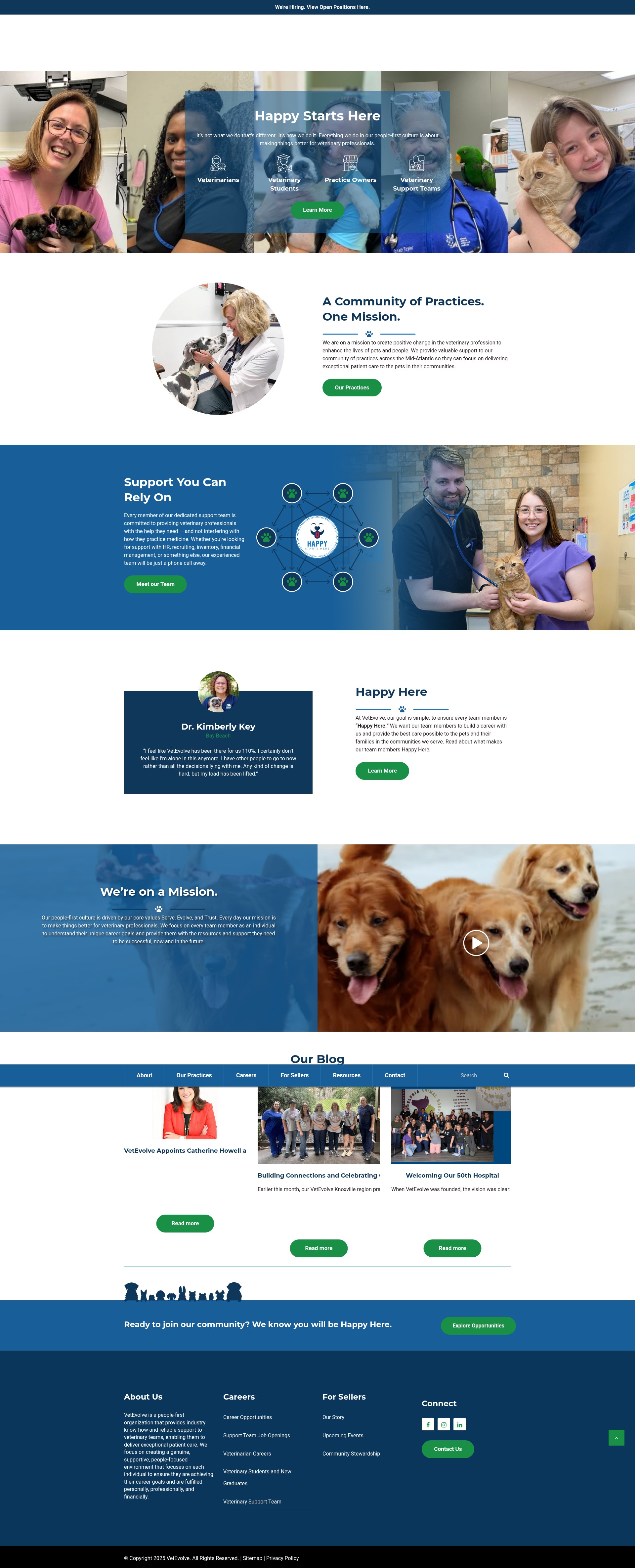 Screenshot of vetevolve.com