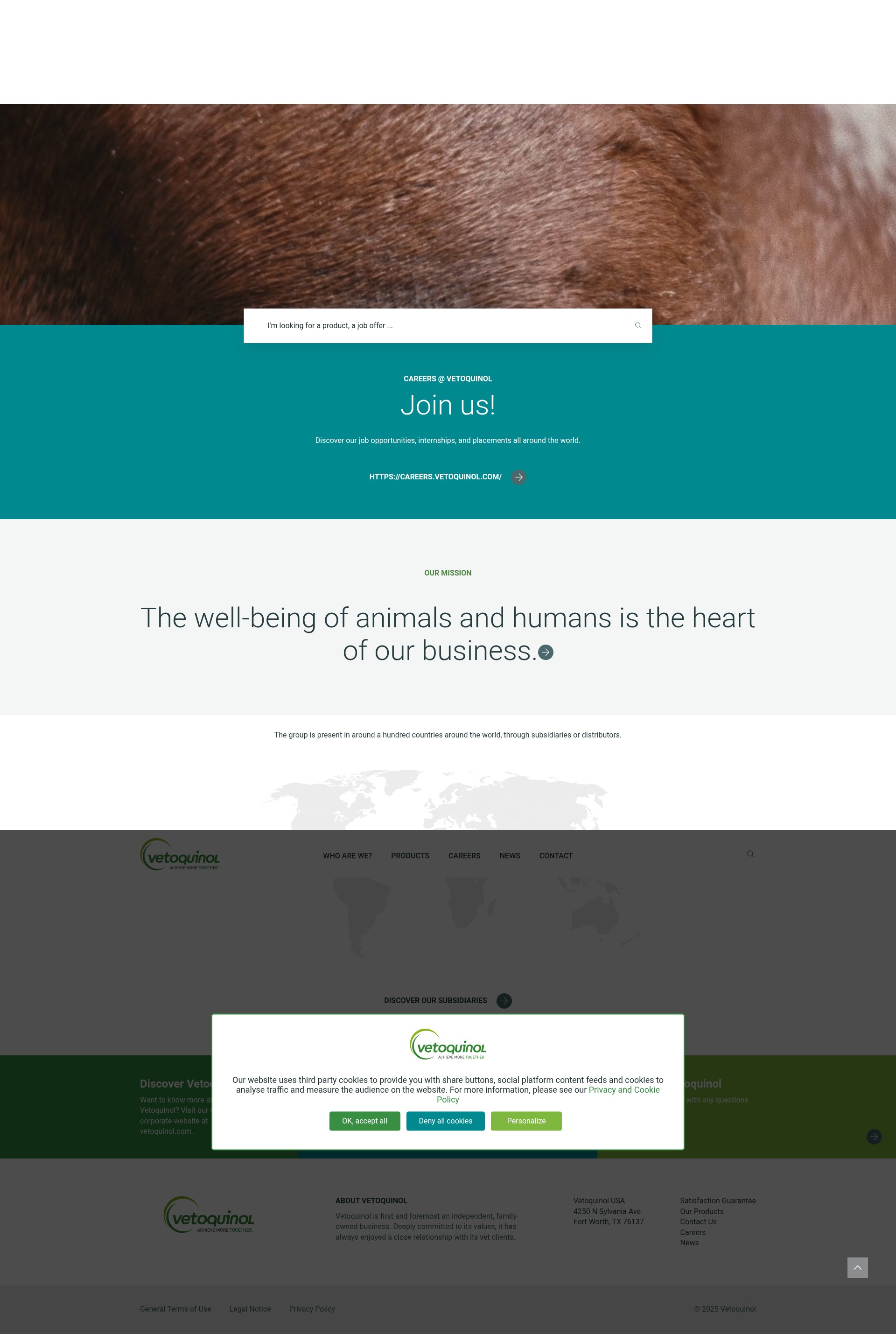 Screenshot of vetoquinolusa.com