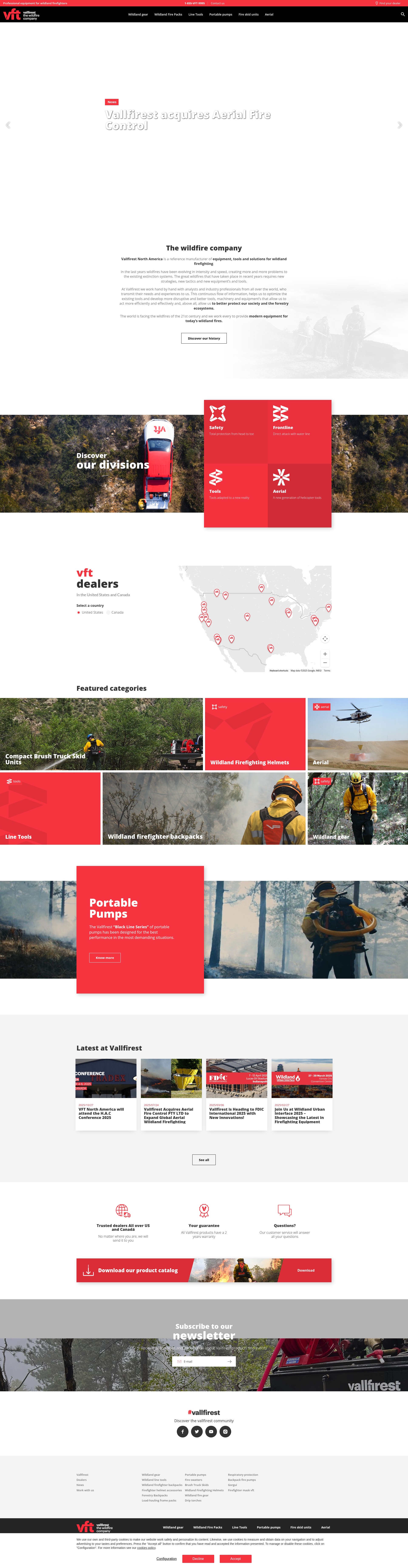 Screenshot of vftnorthamerica.com
