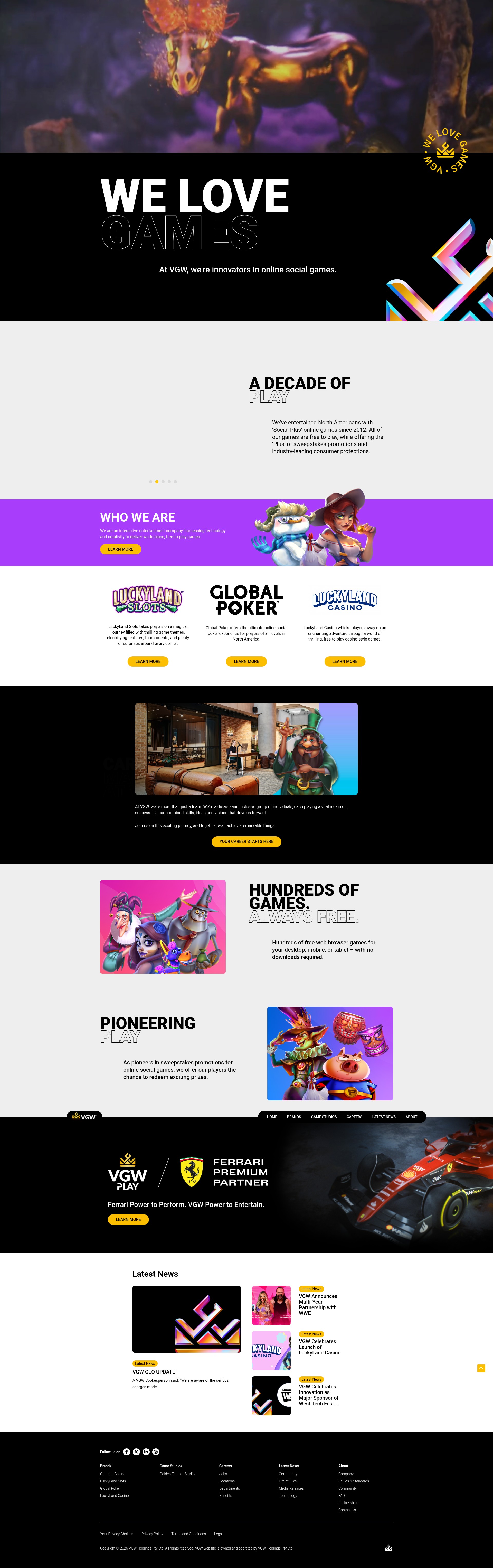Screenshot of vgw.co
