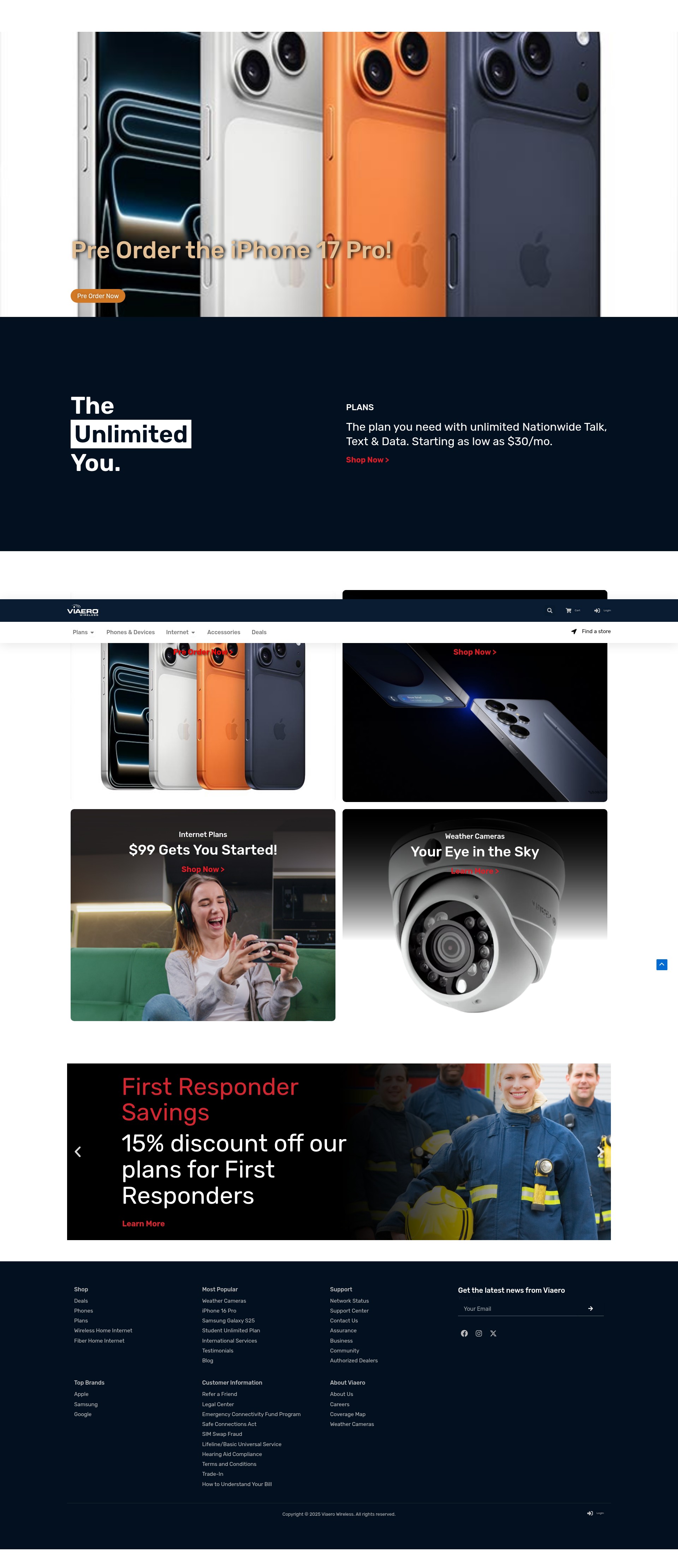 Screenshot of viaero.com