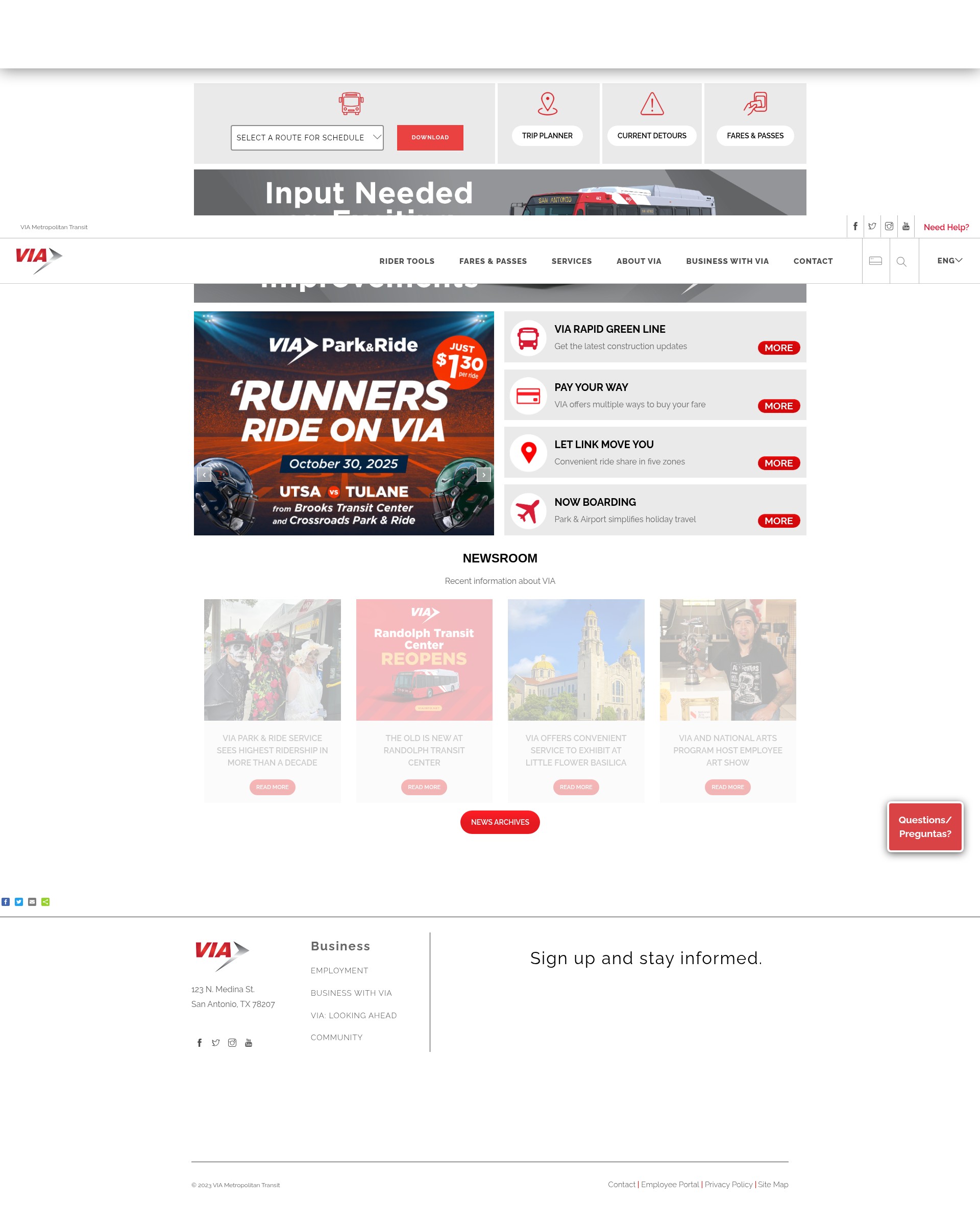 Screenshot of viainfo.net