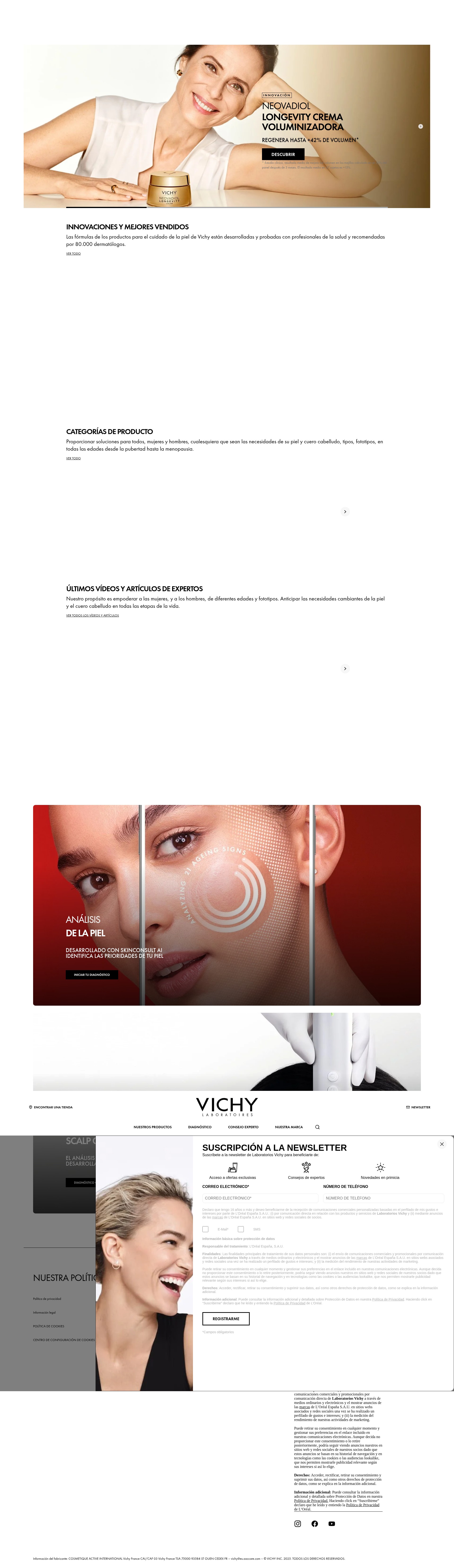 Screenshot of vichy.es